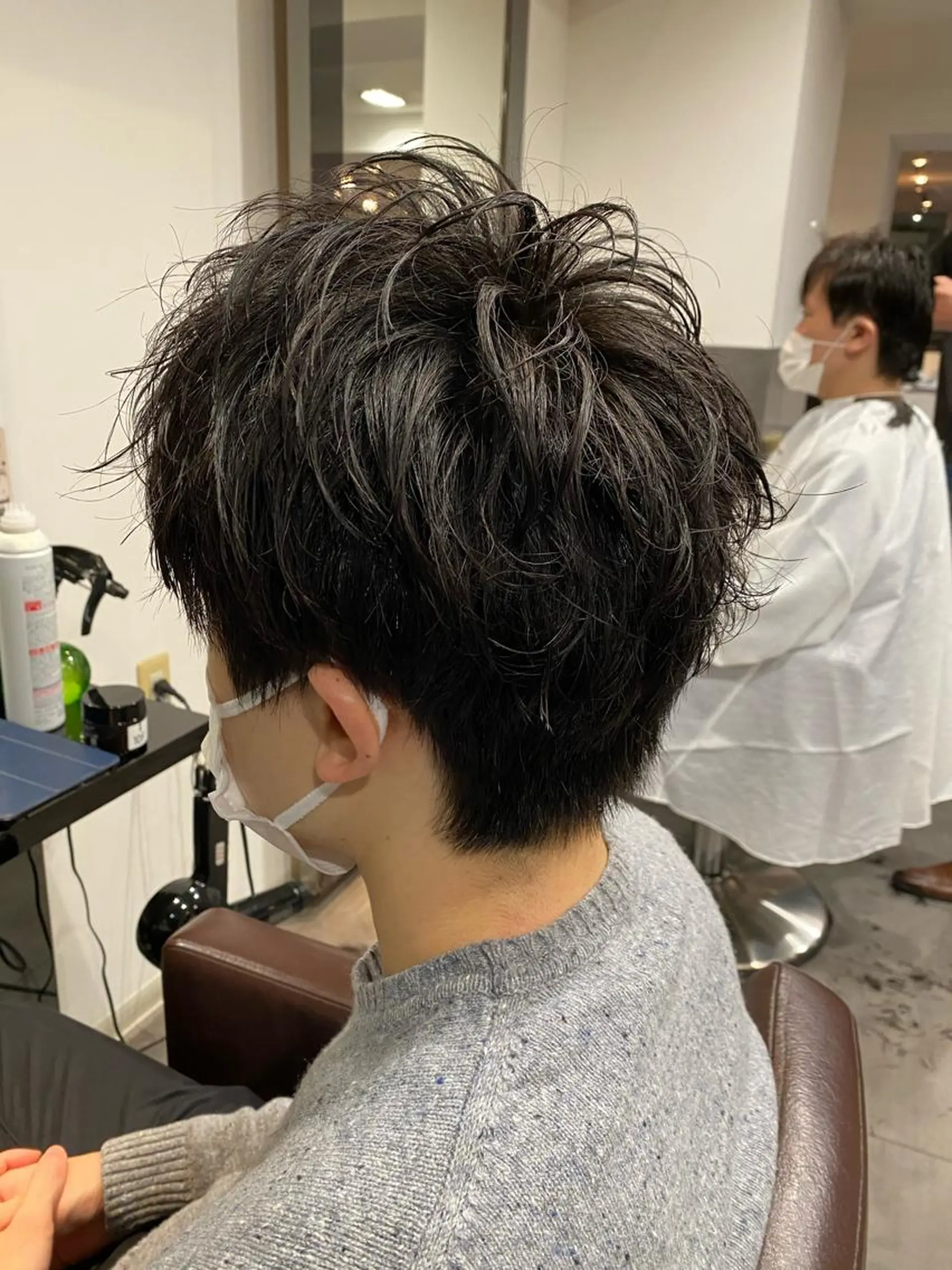 パーマ メンズ カット パーマ ⭕️メンズパーマ⭕️ 山口　裕太郎のヘアスタイル