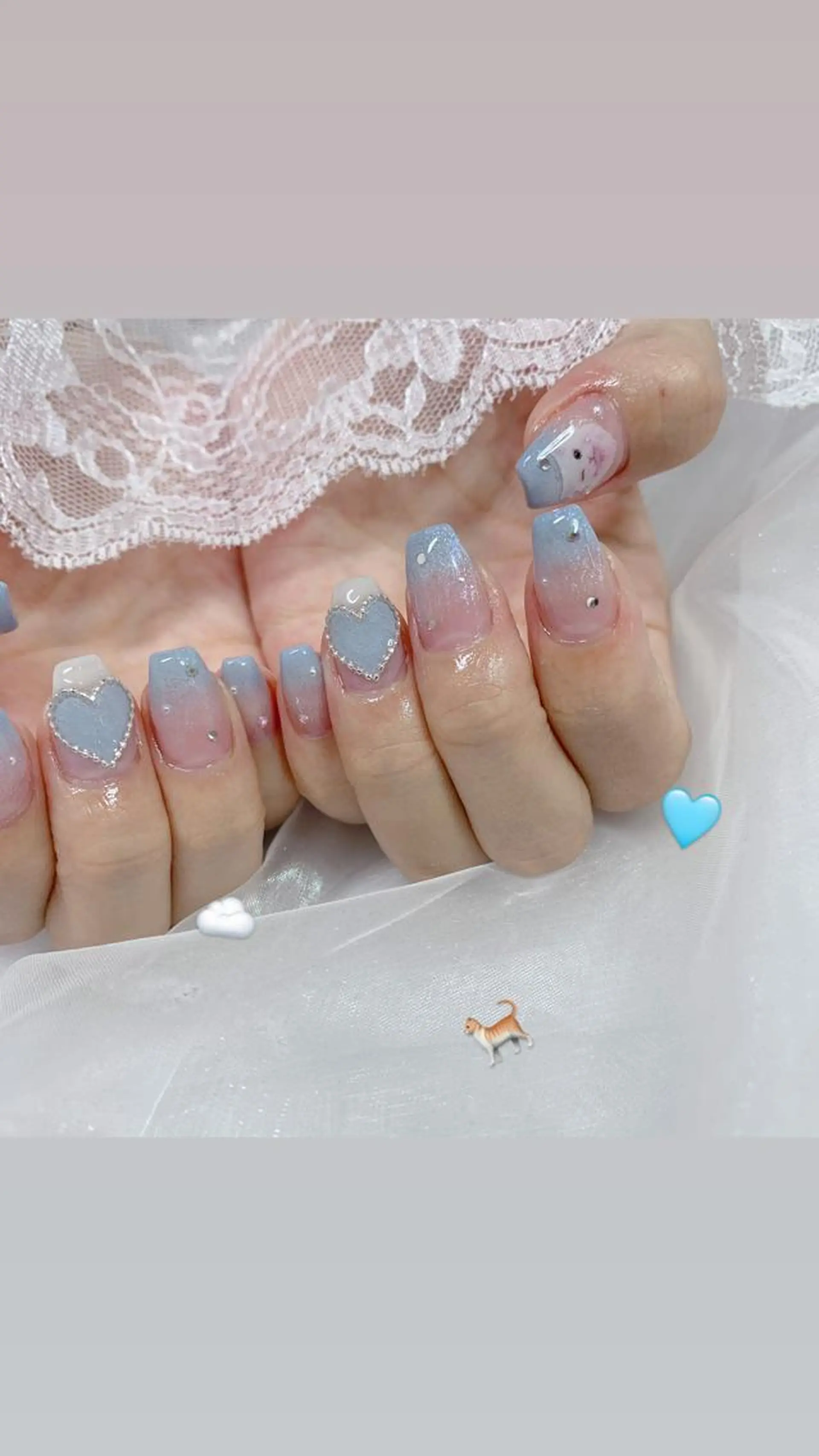 ネイル ハンドネイル La neige* yuki 🥯🍑のネイルデザイン