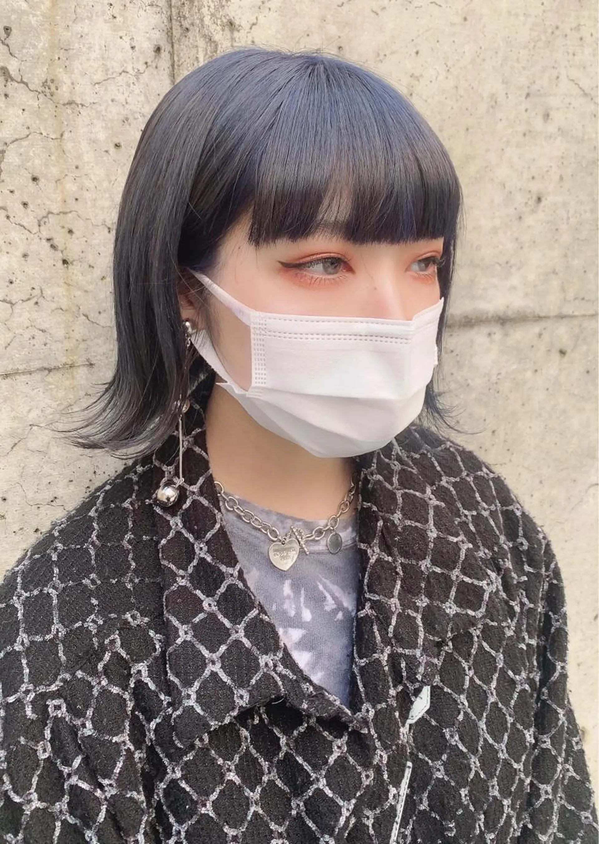 ミディアム カラー ヘアアレンジ ヘアカラー トリートメント ヘアセット 寒色アイドルカラー JUNOチナツのヘアスタイル