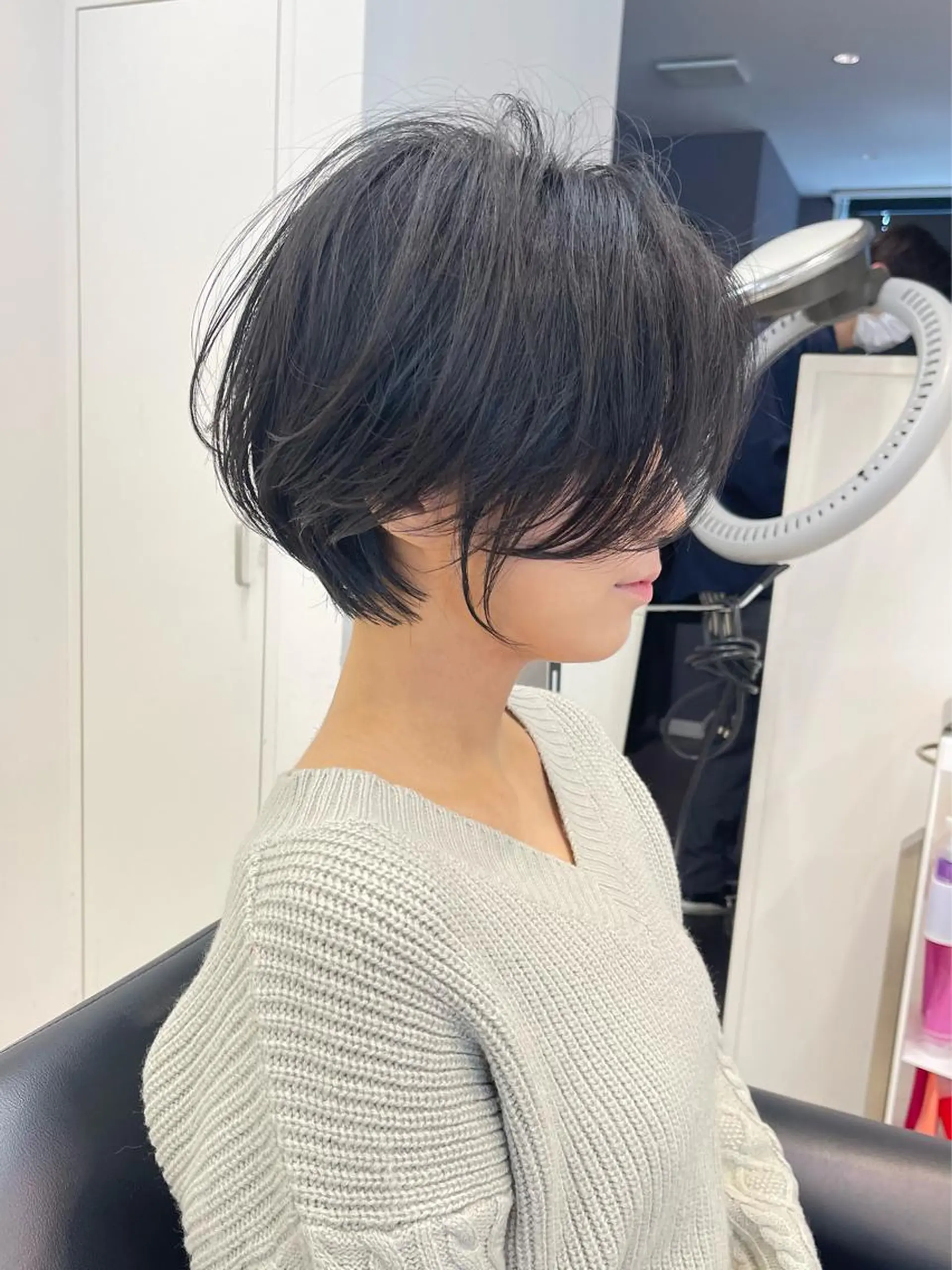 ショート 丸みショート イエローカラー 韓国風ヘア ショートヘア カット ショート・ボブ特化 mahoのその他イメージ