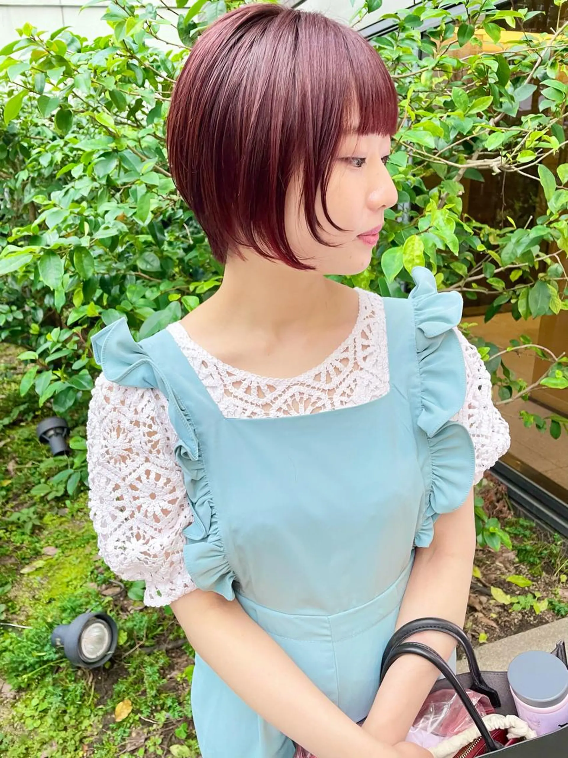 ミディアム カラー パーマ ヘアアレンジ メンズ キッズ ネイル マツエク・マツパ メンズブリーチ ブリーチ ブリーチなしカラー カット ヘアカラー トリートメント tatsumi/ボブ ウルフ/レイヤーのヘアスタイル