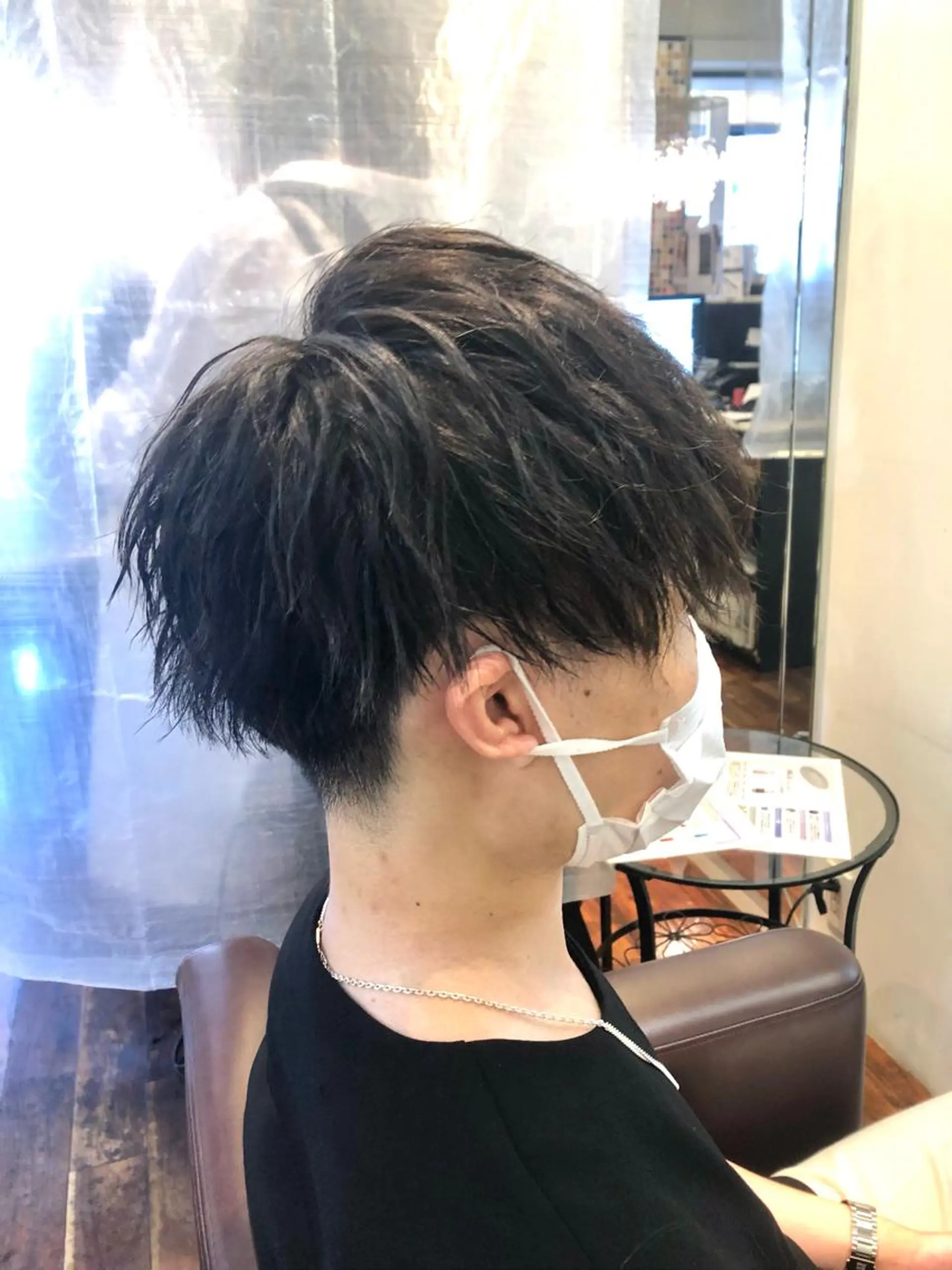 ショート パーマ メンズ カット パーマ トリートメント 岩谷 愛依のヘアスタイル
