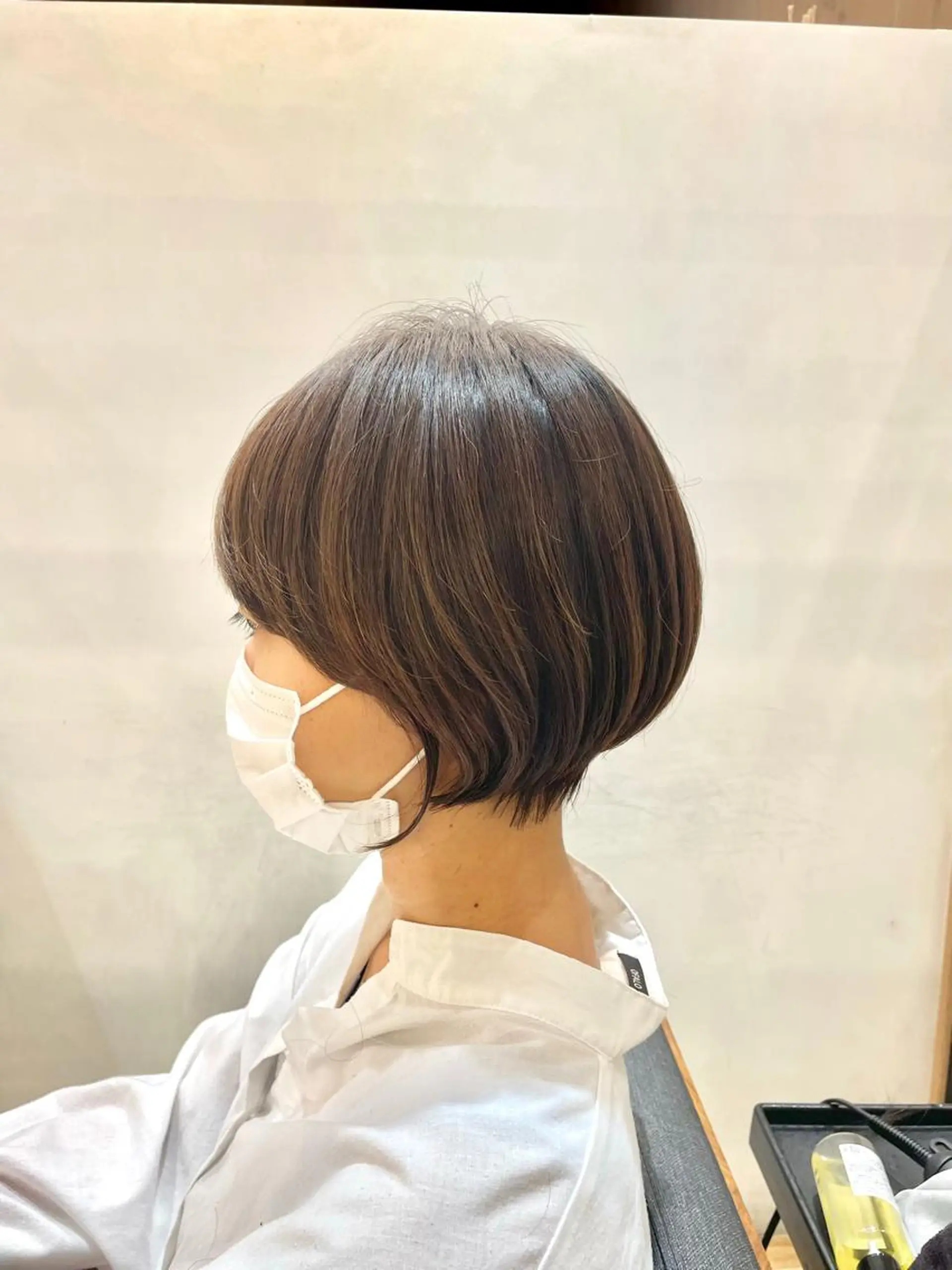 ショート ショートボブ 丸みショート ボブ ハイライト 髪質改善 ヘアカラー トリートメント シノハラ ガクト ショート/白髪ぼかしのヘアスタイル