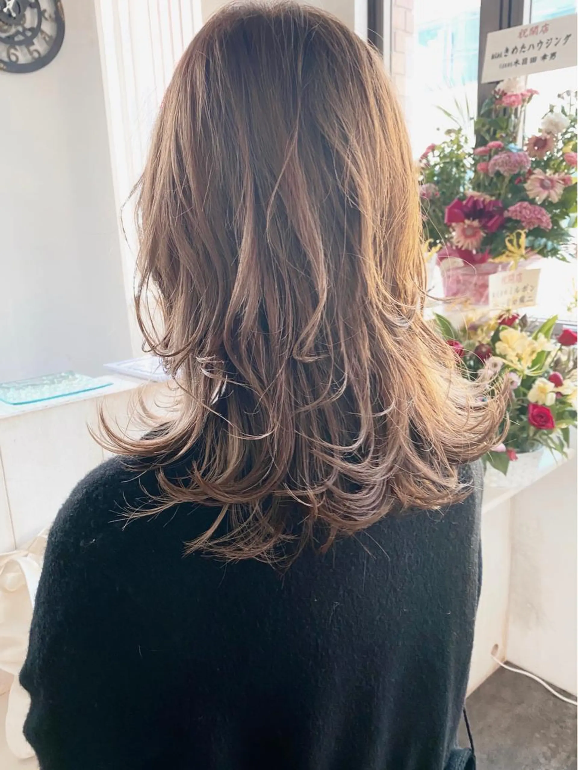 ミディアム ウルフカット カット ヘアカラー トリートメント 💖透明感カラー HAYATO💖のヘアスタイル