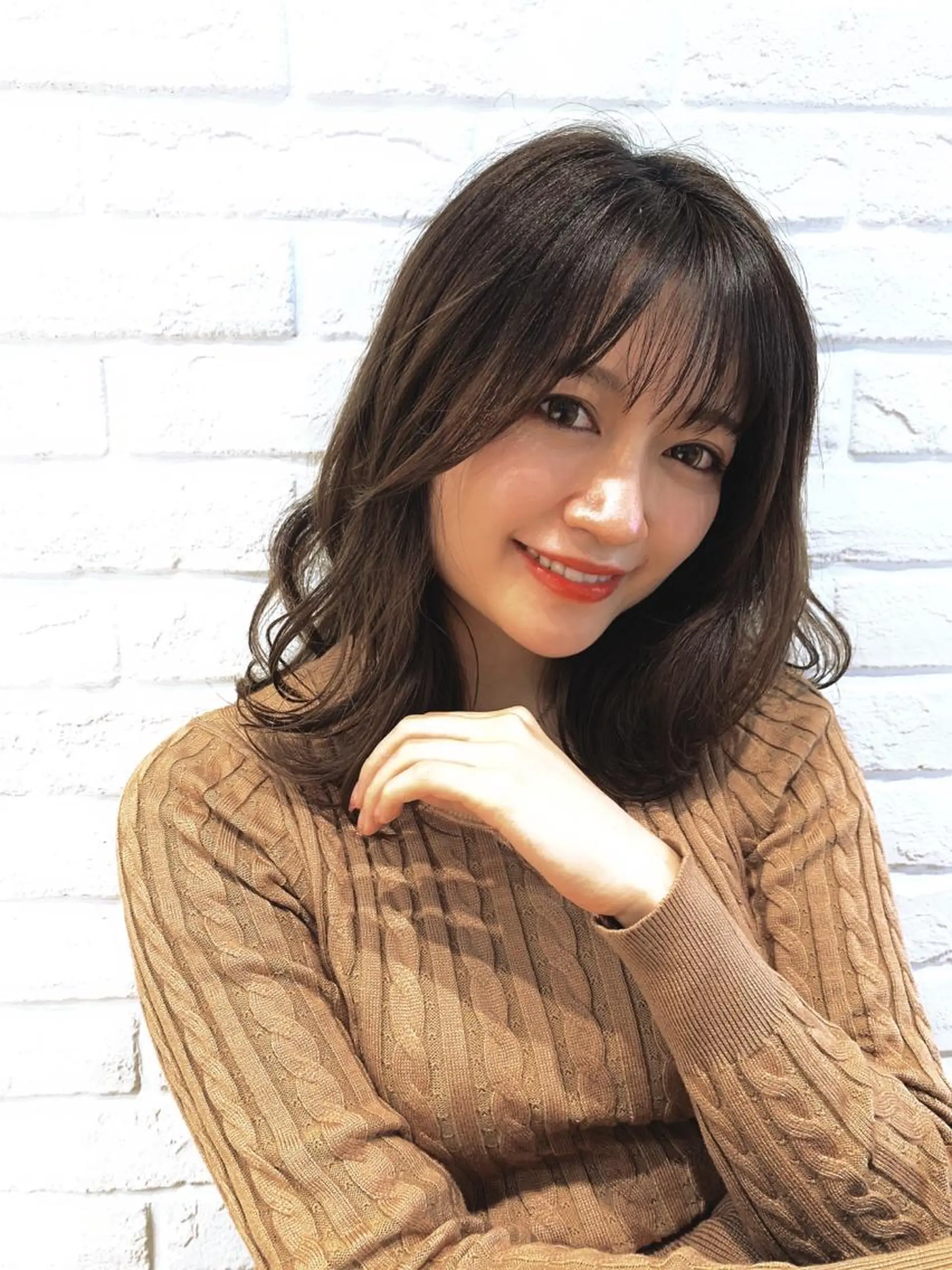 ミディアム カラー カット ヘアカラー なりたいが叶う ながしまじゅんきのヘアスタイル