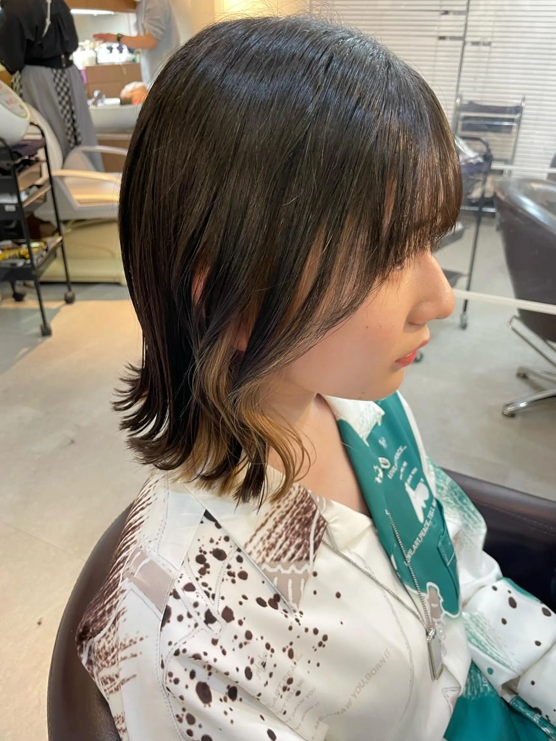 ミディアム カット ヘアカラー トレンド透明感カラー 大貫 昂涼 🐹のヘアスタイル