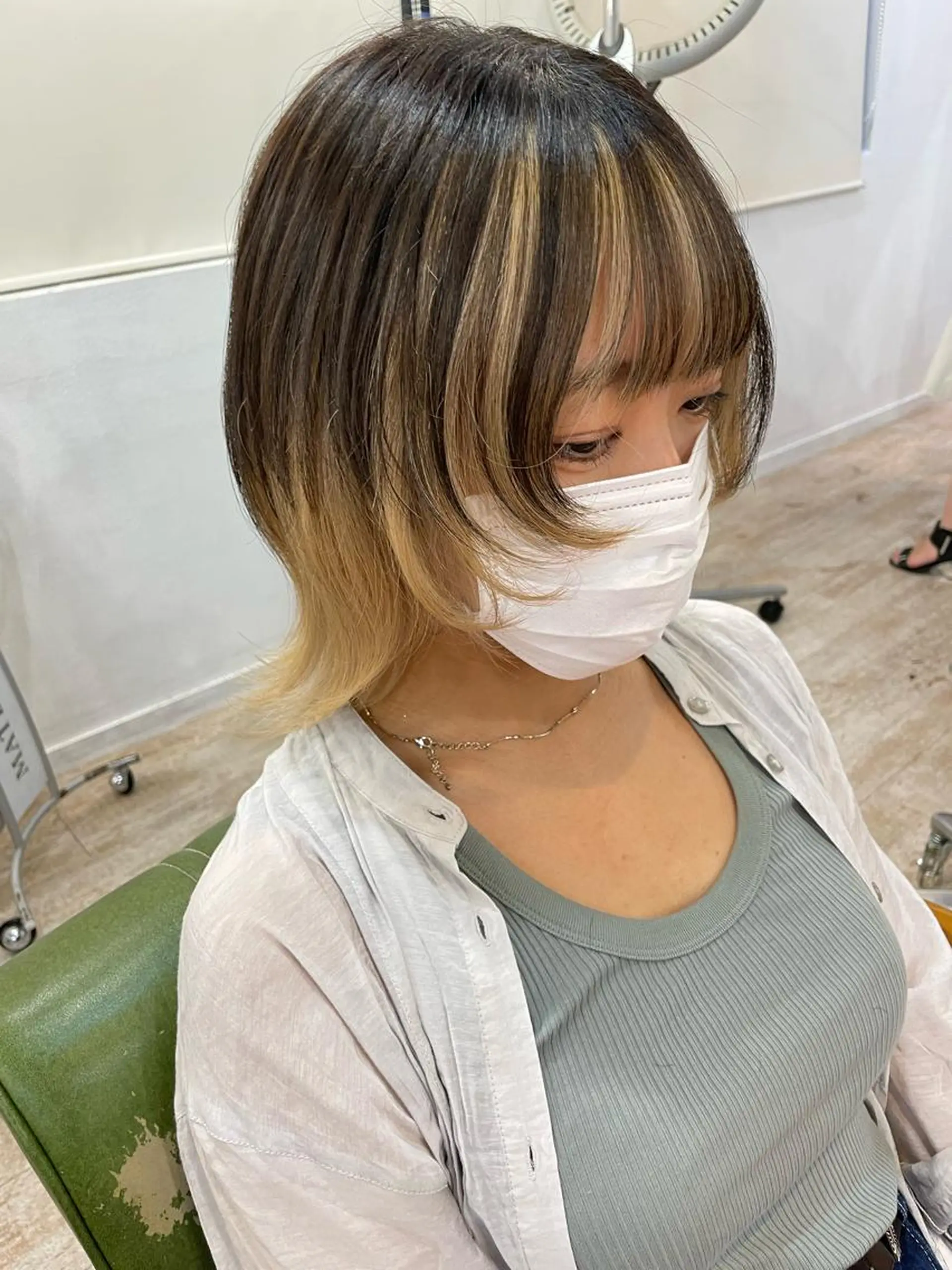 ミディアム カット トリートメント ウルフカット/御園 里奈のヘアスタイル
