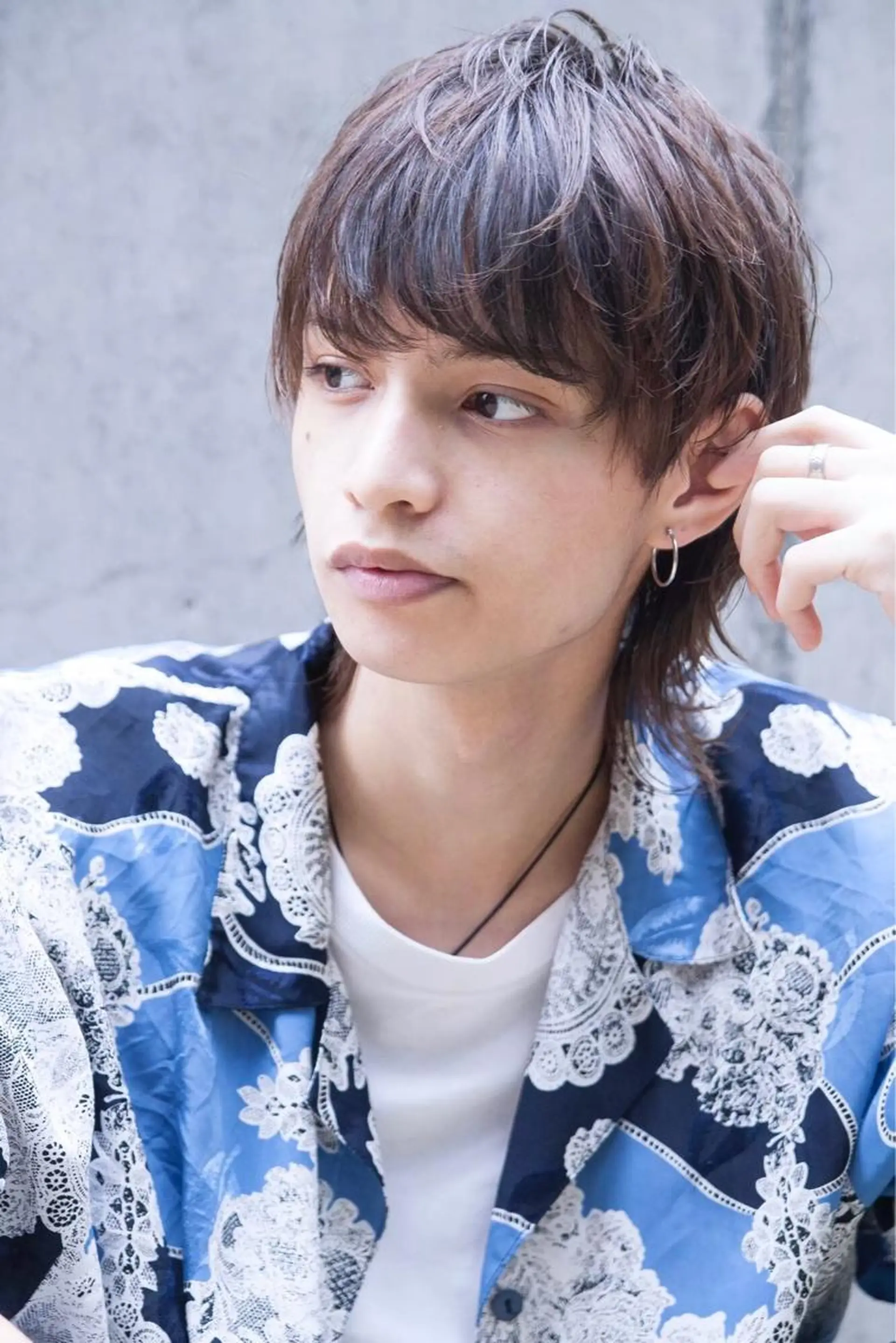 ショート カラー ヘアアレンジ メンズ ブラウンカラー ヘアカラー トリートメント ヘアセット 金子 廉のヘアスタイル