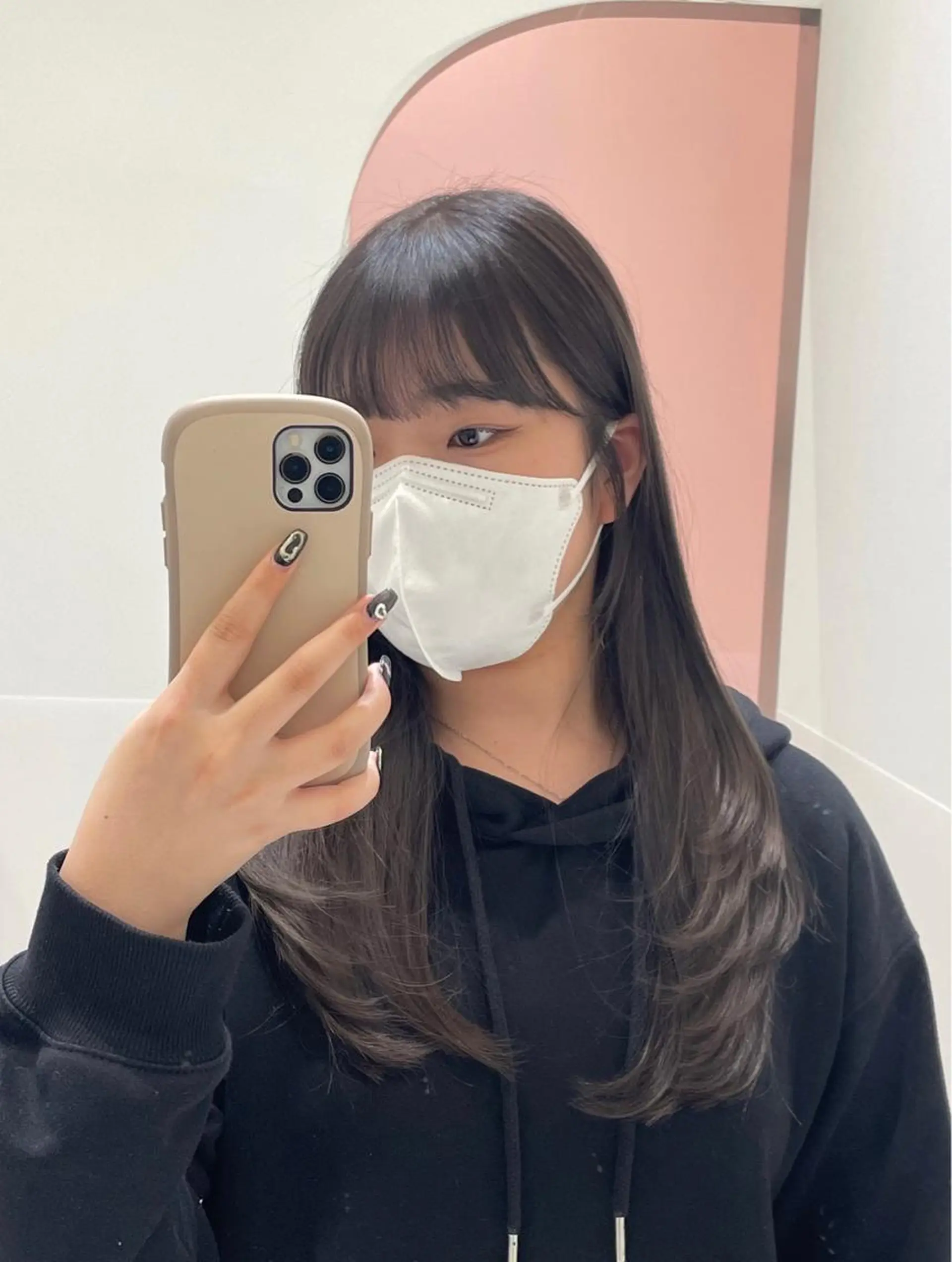 ロング ハイレイヤー 韓国風ヘア レイヤーカット カット ヘアカラー トリートメント ❤︎︎韓国ヘア❤︎︎ 𝑺𝒉𝒊𝒉𝒐のヘアスタイル