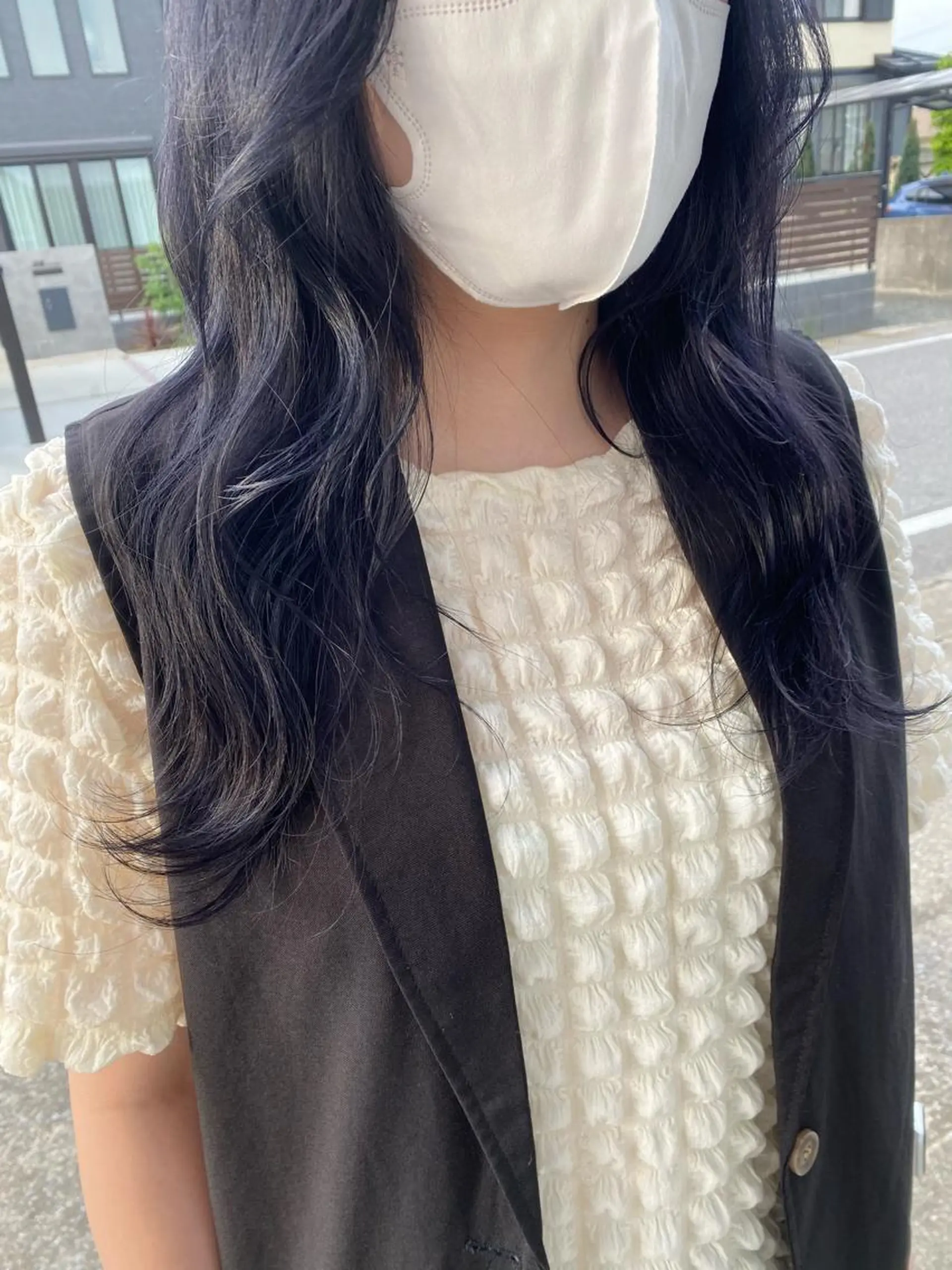 ロング アッシュ ヘアカラー JILL    hair所属・maki💖 暖色カラーのヘアスタイル