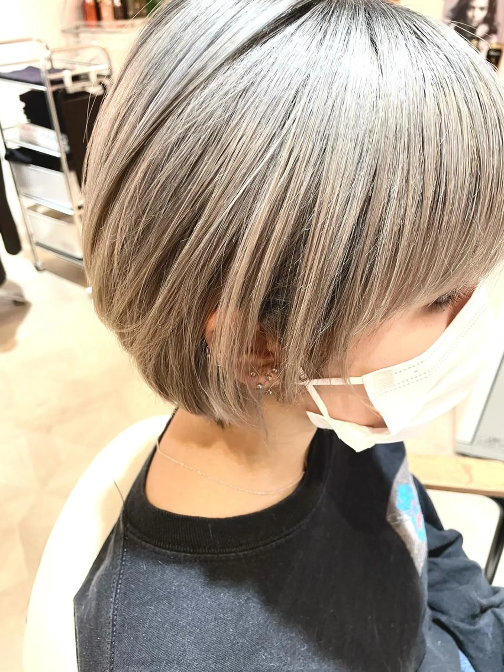 ショート カラー 髪質改善×縮毛矯正 HairDr.LINO駒沢【リノ】所属・mam. mamicoのヘアスタイル