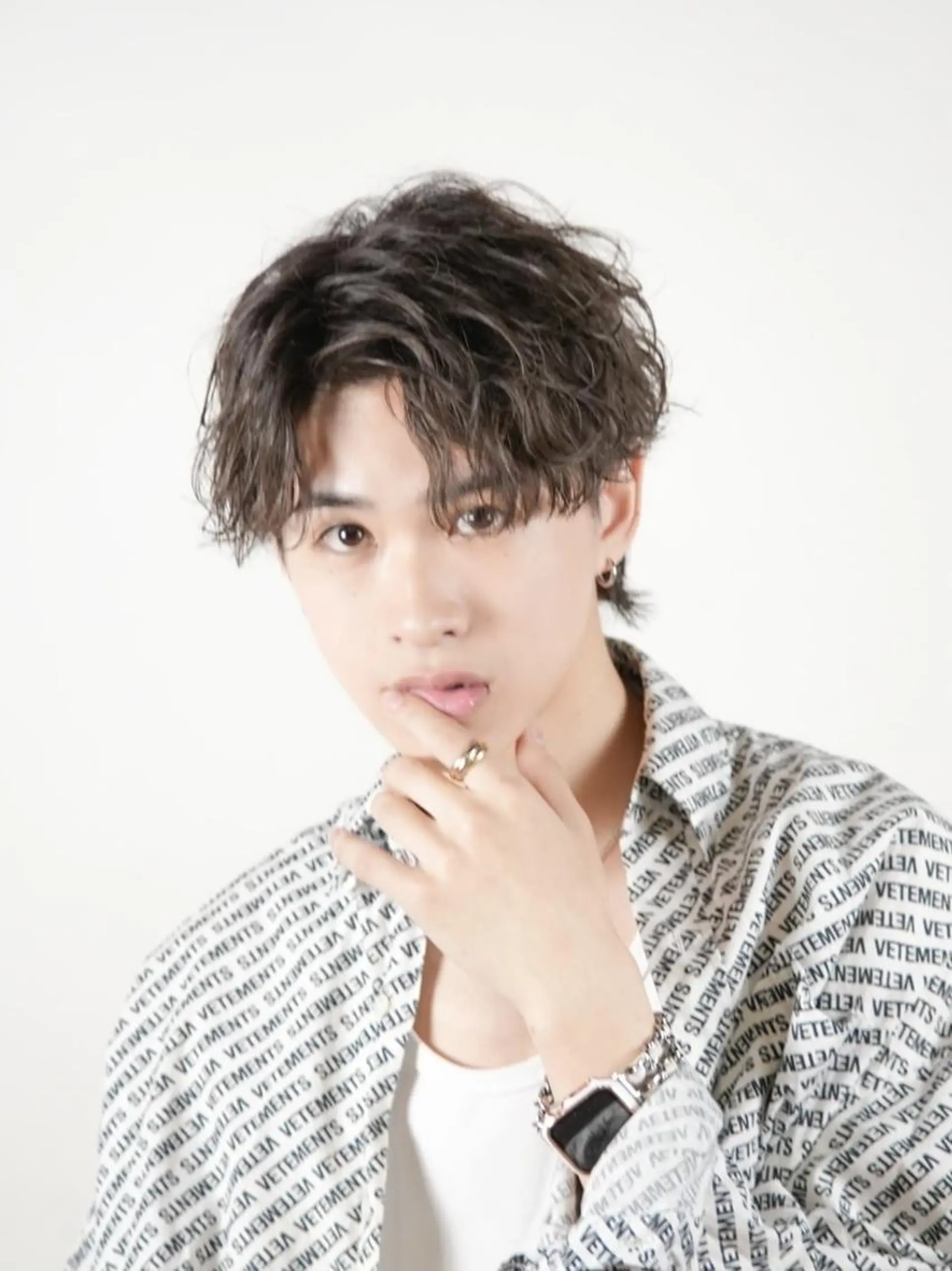 カラー ミディアム パーマ メンズ ⚡️メンズ特化美容師 ⭐️小倉大和⭐️のヘアスタイル