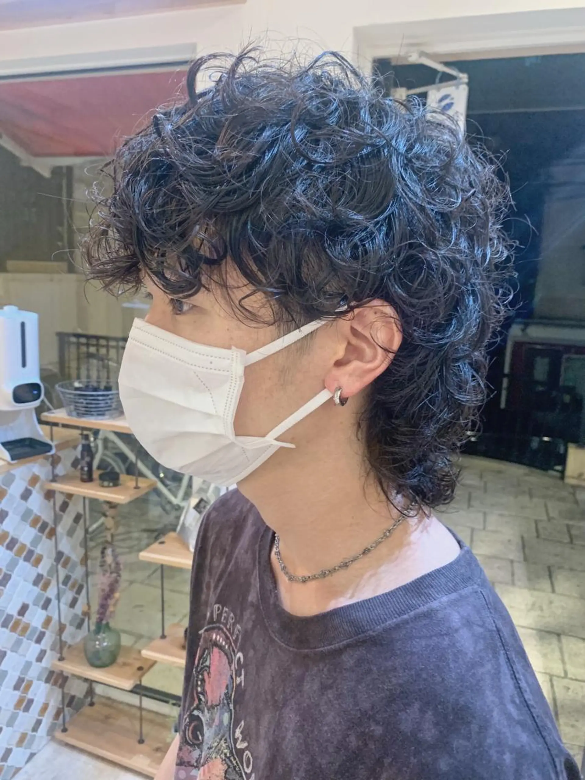 セミロング パーマ メンズ カット パーマ ‪🌿パーマ大好評 メンズヘア🌿ワタルのヘアスタイル