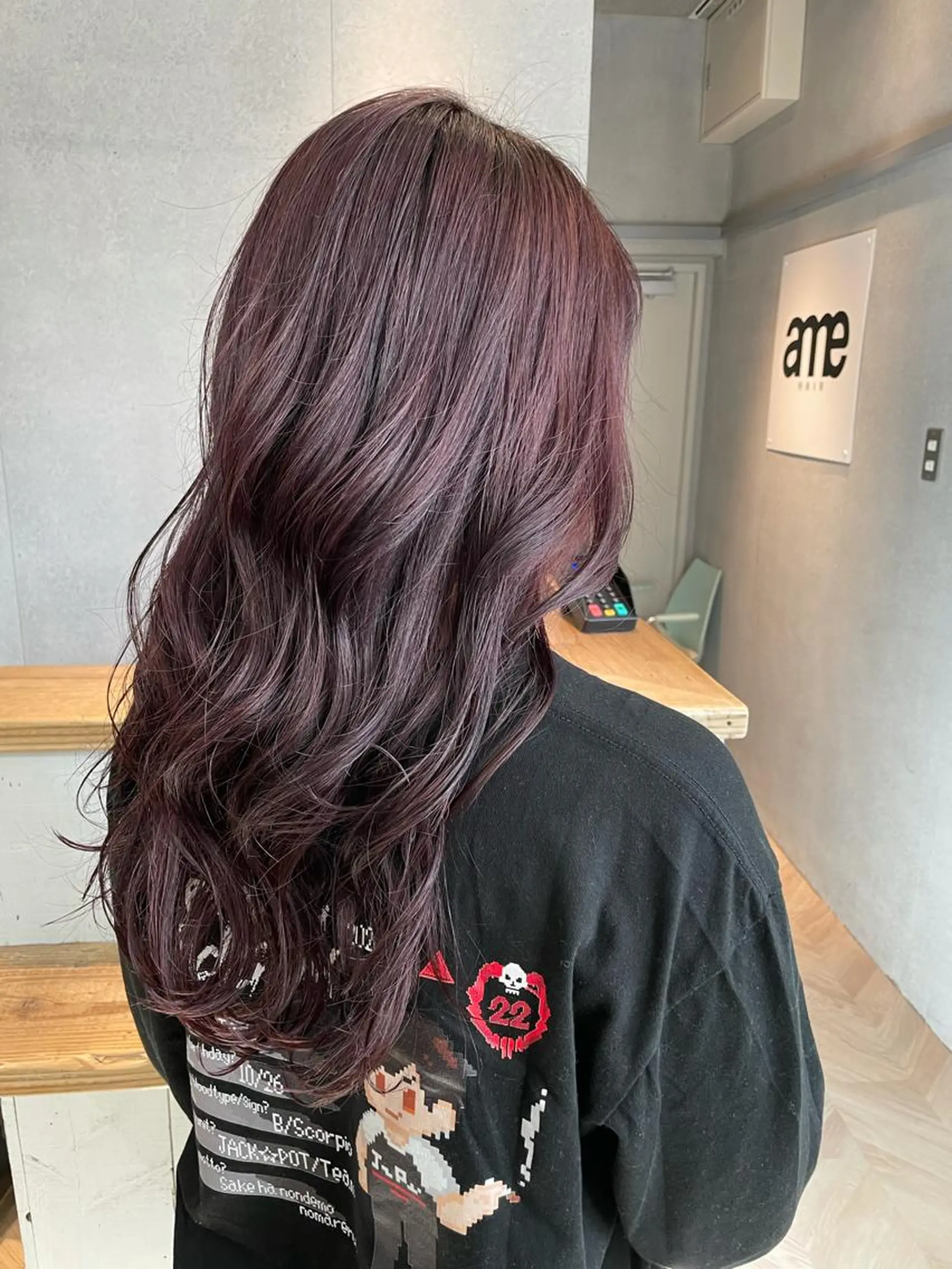 ロング カラー バイオレットカラー 韓国風ヘア カット ヘアカラー トリートメント しのはら まどかのヘアスタイル