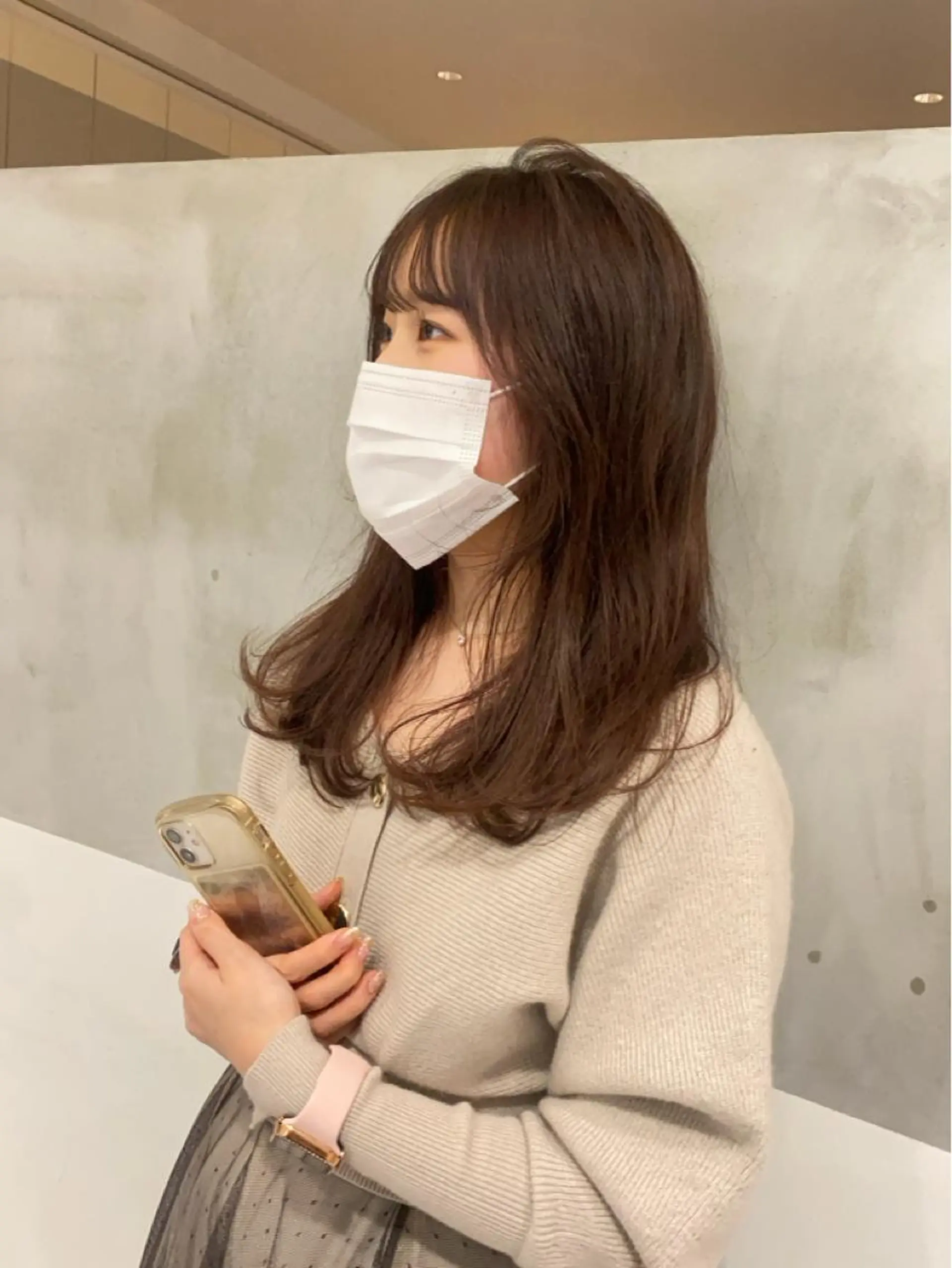 ロング カット ヘアカラー トリートメント ヘアセット 韓国レイヤーカット 🇰🇷mireiのヘアスタイル