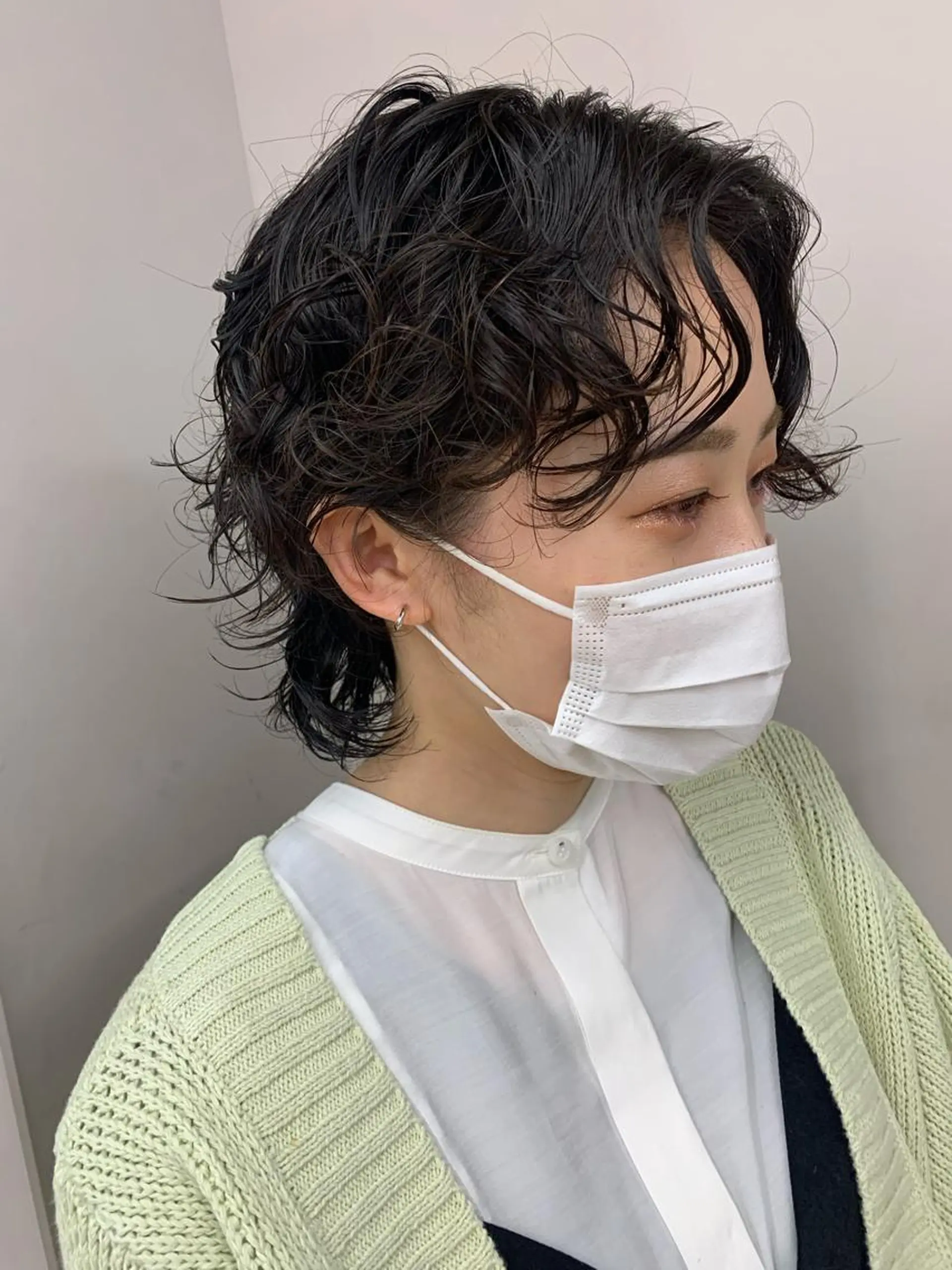 ショート パーマ ウルフカット カット パーマ トリートメント 豊浦 翔太のヘアスタイル