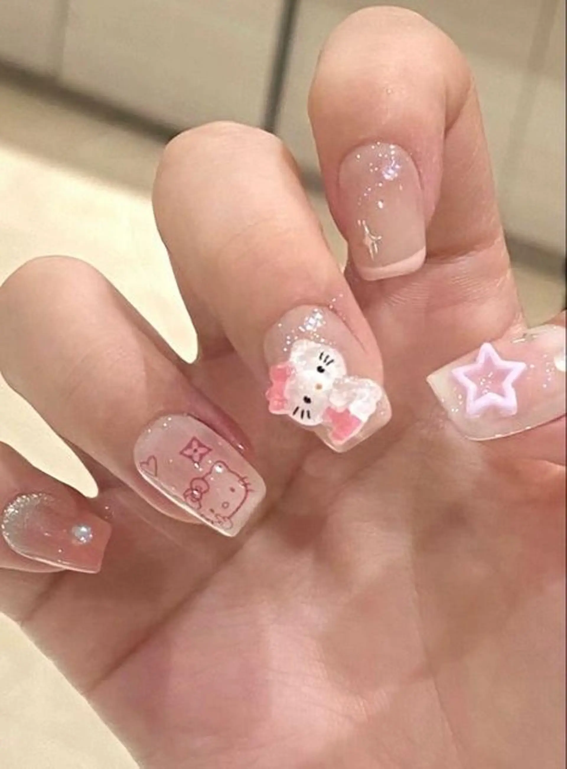 ネイル 長さ出し フレンチネイル グラデーション 卒業式 マグネットネイル ハンドネイル MIHANA YUKIのネイルデザイン
