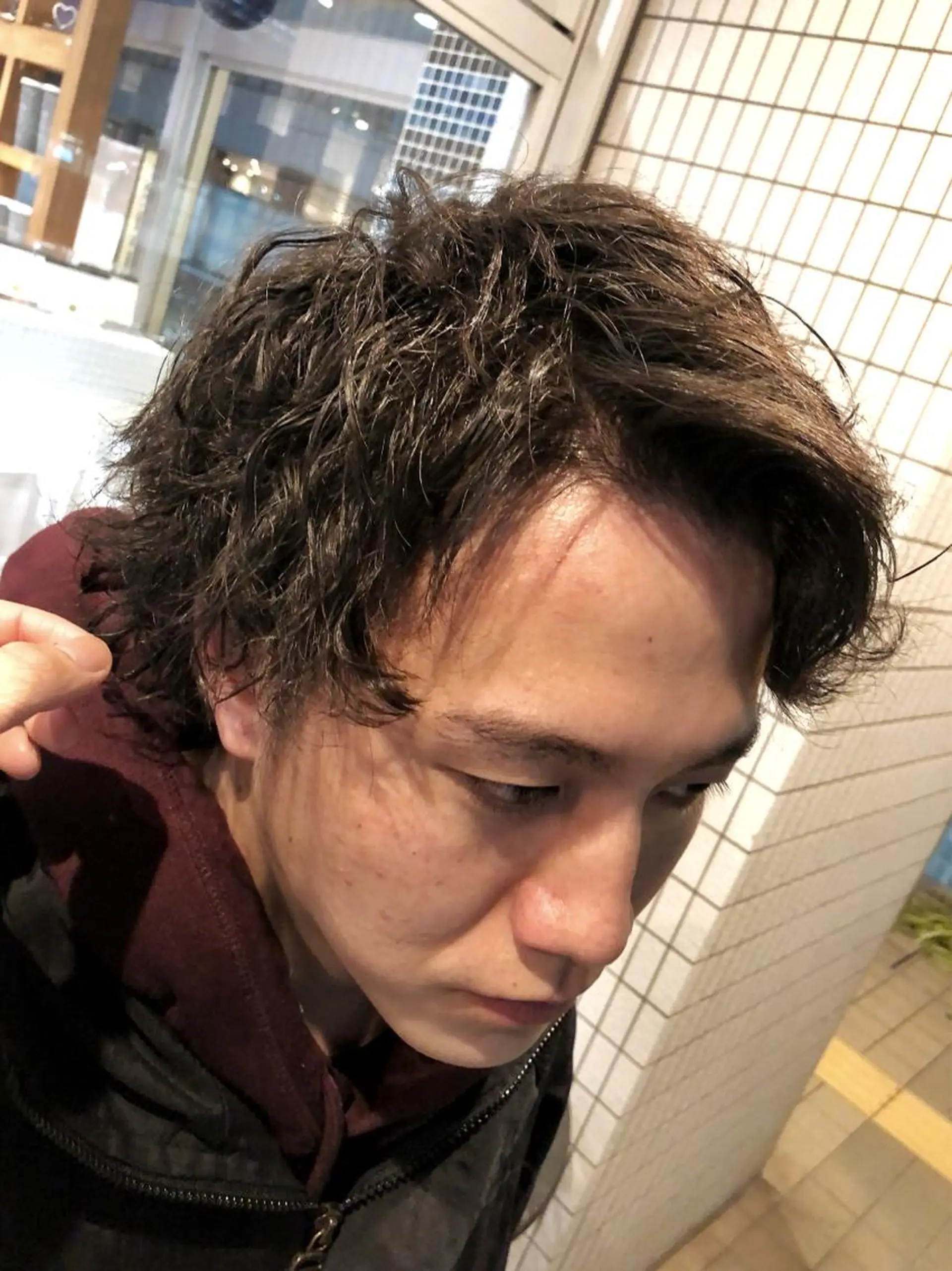 ショート パーマ メンズ 美容室sand 横浜のヘアスタイル