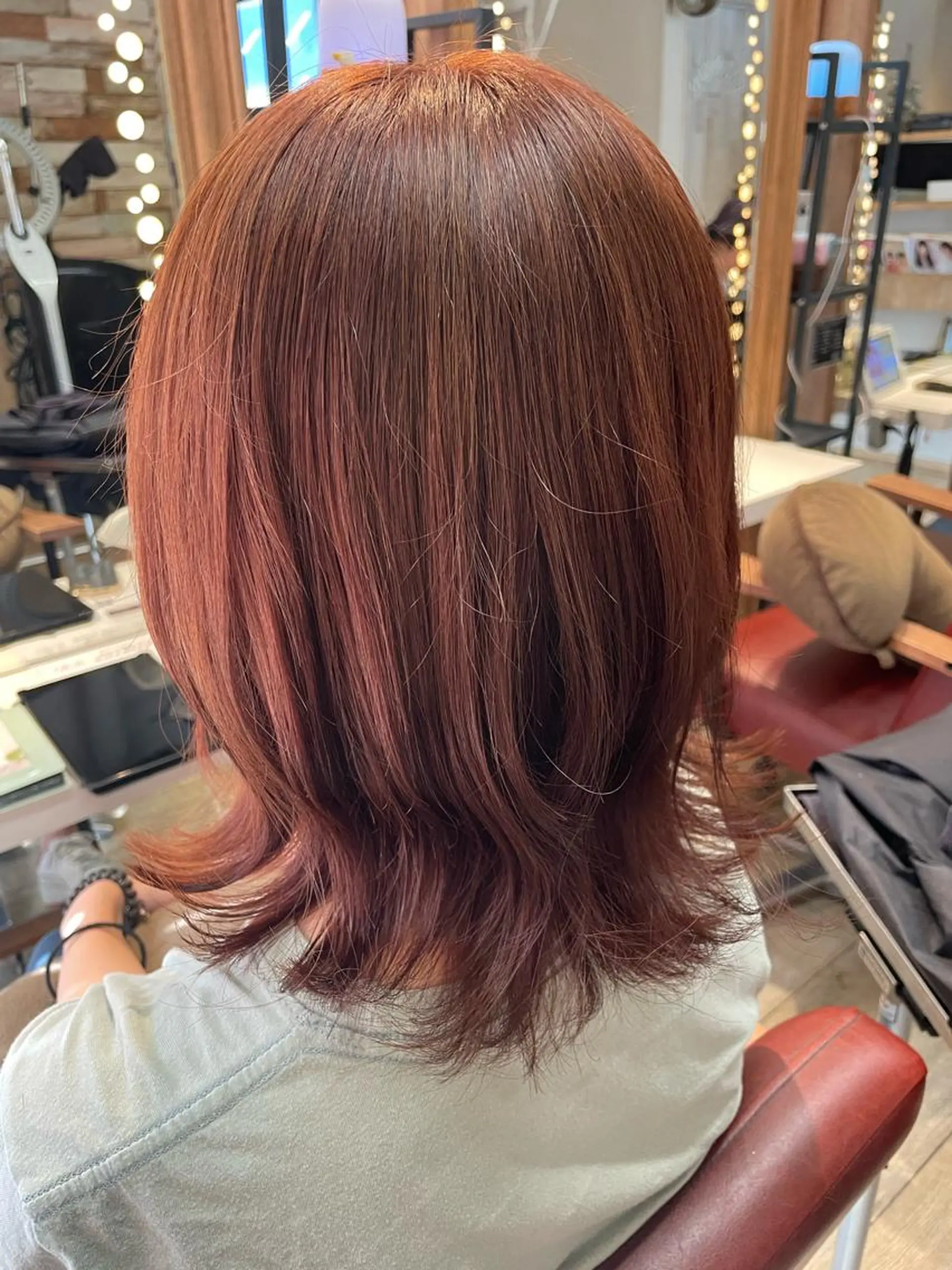 ミディアム カット ヘアカラー トリートメント ✨横須賀髪質改善✨️ 加藤 百音のヘアスタイル