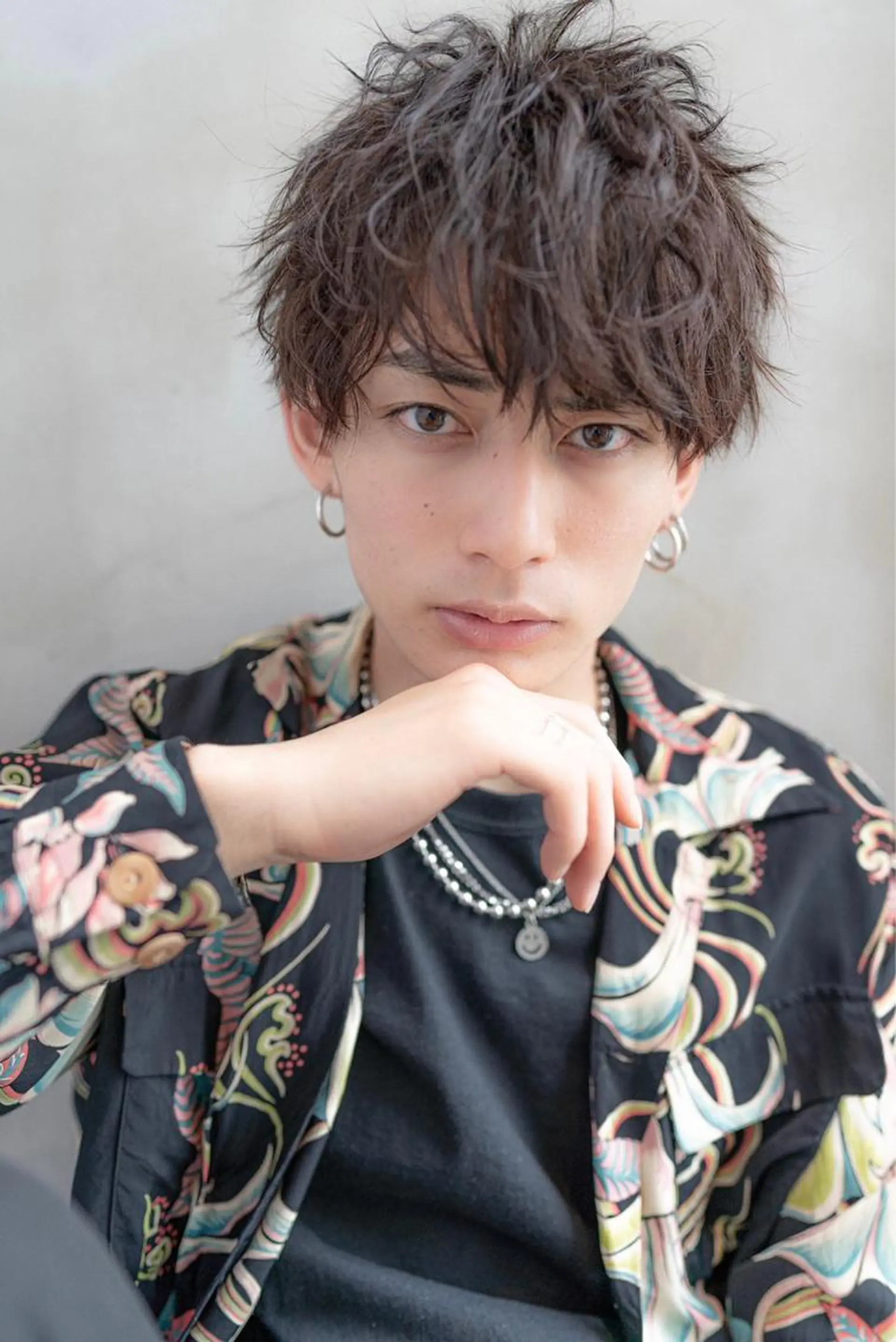 ミディアム パーマ メンズ カット パーマ FM【エフエム】HAVANA所属・💈圧倒的メンズ特化 明大前美容師💈のヘアスタイル
