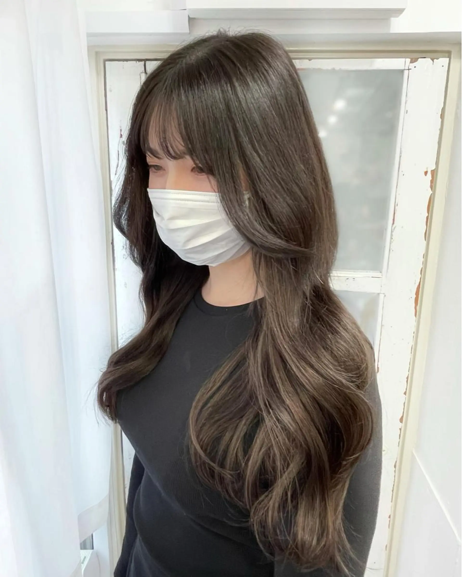 ロング カラー カット ヘアカラー エクステ ヘアセット 韓国ヘア🤍髪質改善 🇰🇷AKANEのヘアスタイル