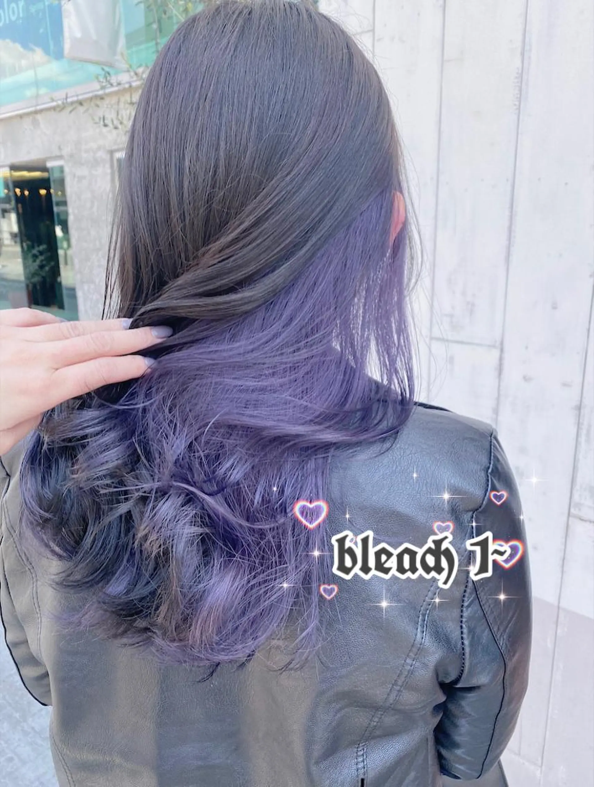 ロング アッシュ アッシュグレー アッシュグレージュ ミストバング ピンクブラウン ハイトーン×エクステ 💞くるみのヘアスタイル