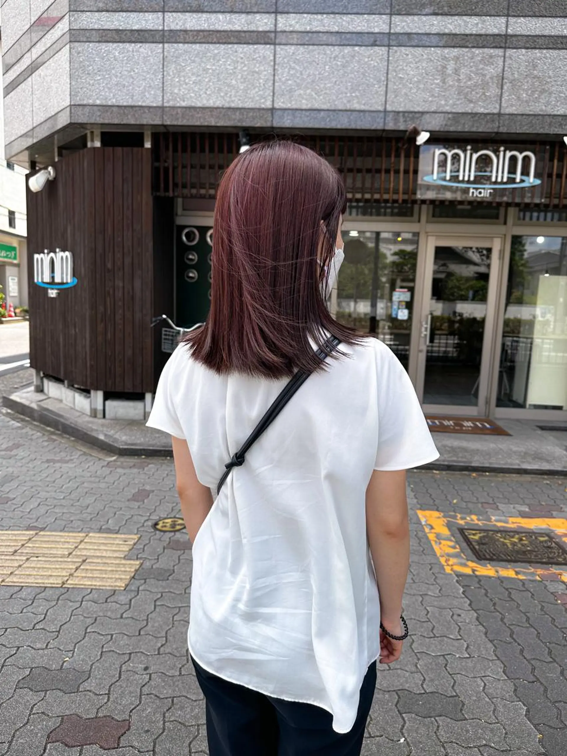 ミディアム カラー カット ヘアカラー トリートメント 高橋 みく/ minim 暖色のヘアスタイル