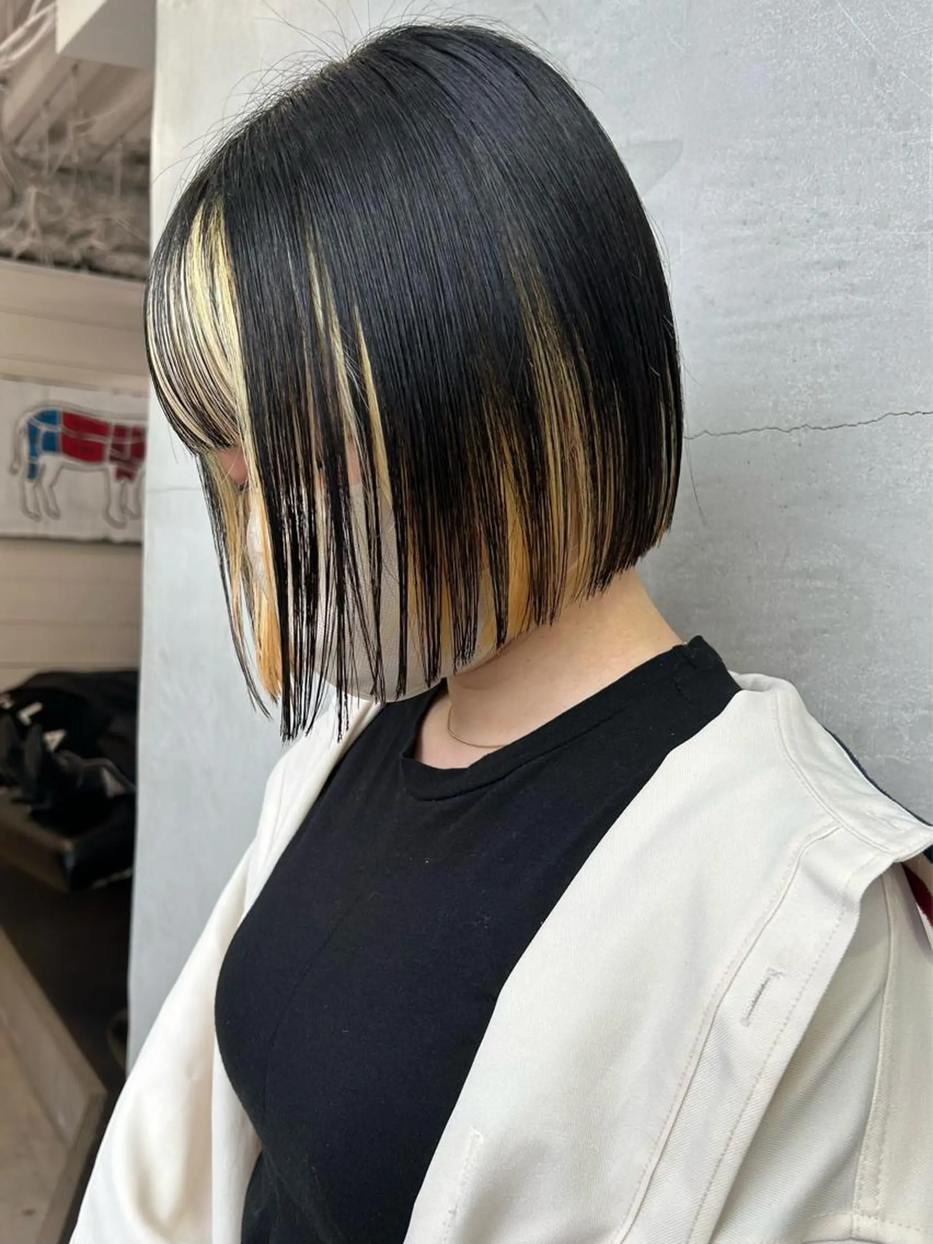 ミディアム カラー 抜きっぱなしブロンド ブロンド カット ヘアカラー トリートメント 🧸艶々韓国ヘア 🧁mizunaのヘアスタイル