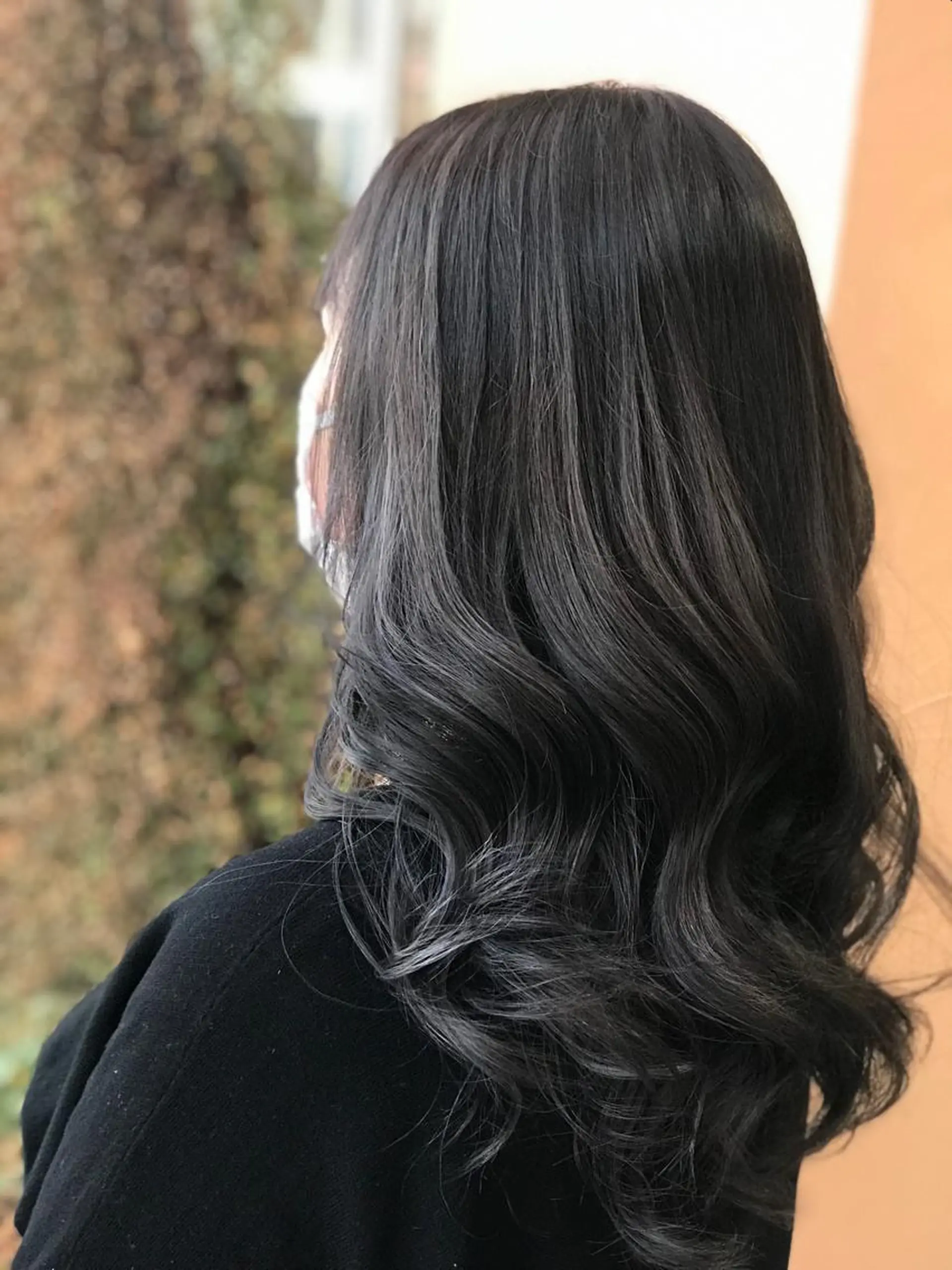 ロング ハイライト ヘアカラー トリートメント 下條 真のヘアスタイル