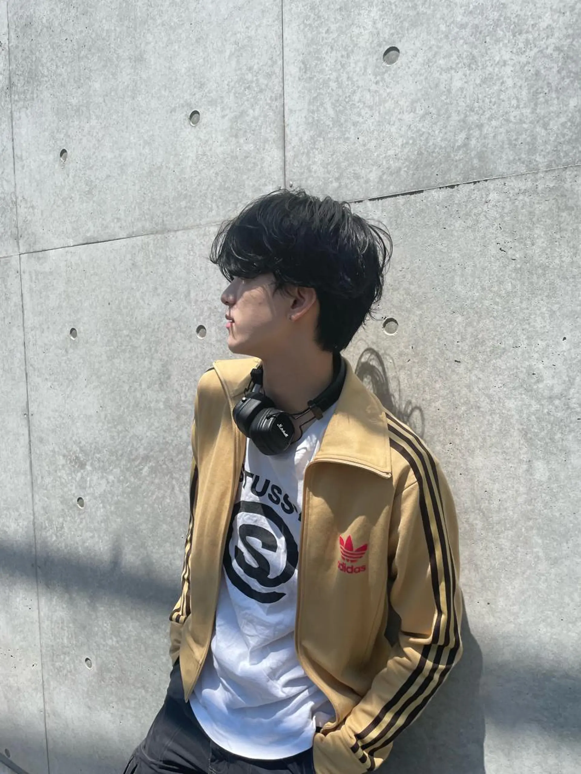 パーマ メンズ 田中 秋水のヘアスタイル