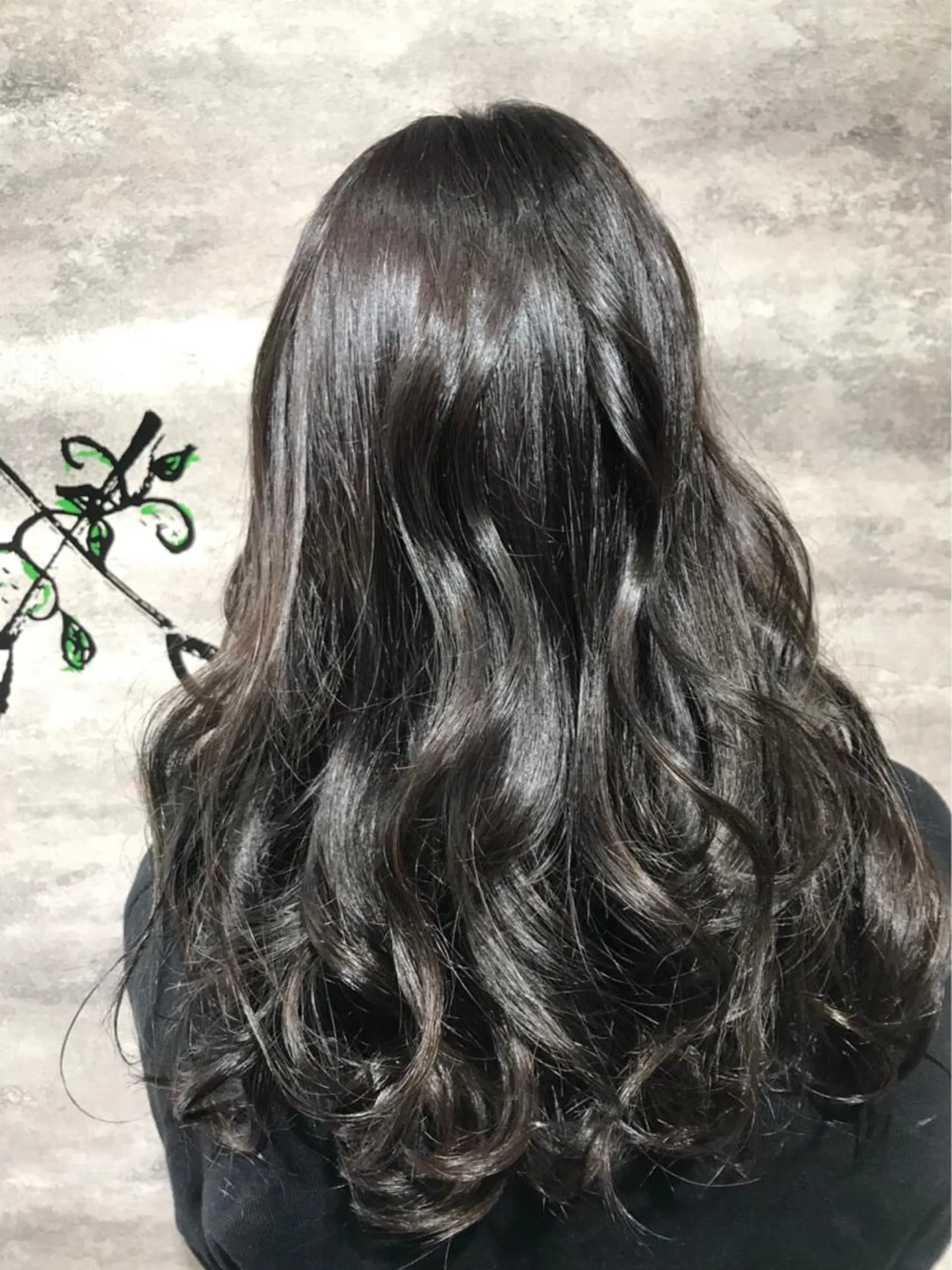 セミロング カラー 黒髪 シルバー 💈Blanco💈 カラー&ケア🌈のヘアスタイル