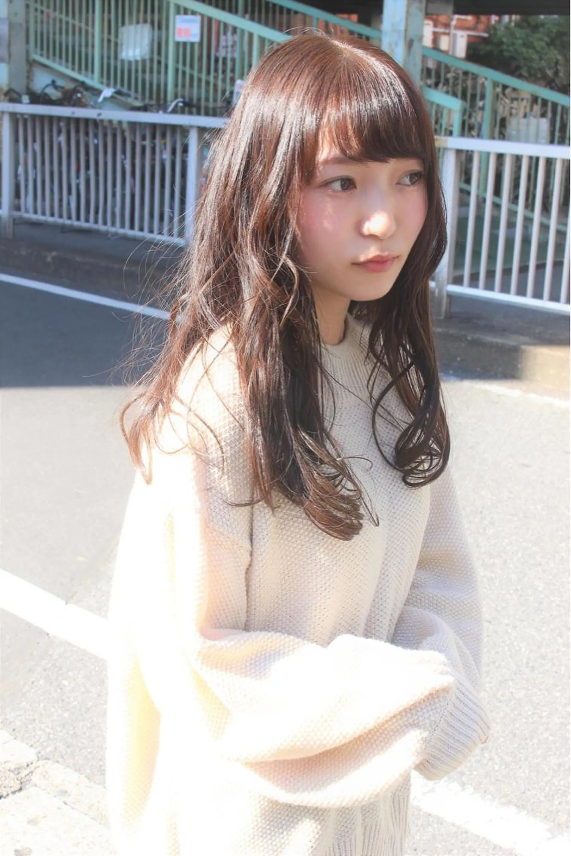 セミロング カラー アッシュ ベージュカラー 【店長】野呂 隼人のヘアスタイル
