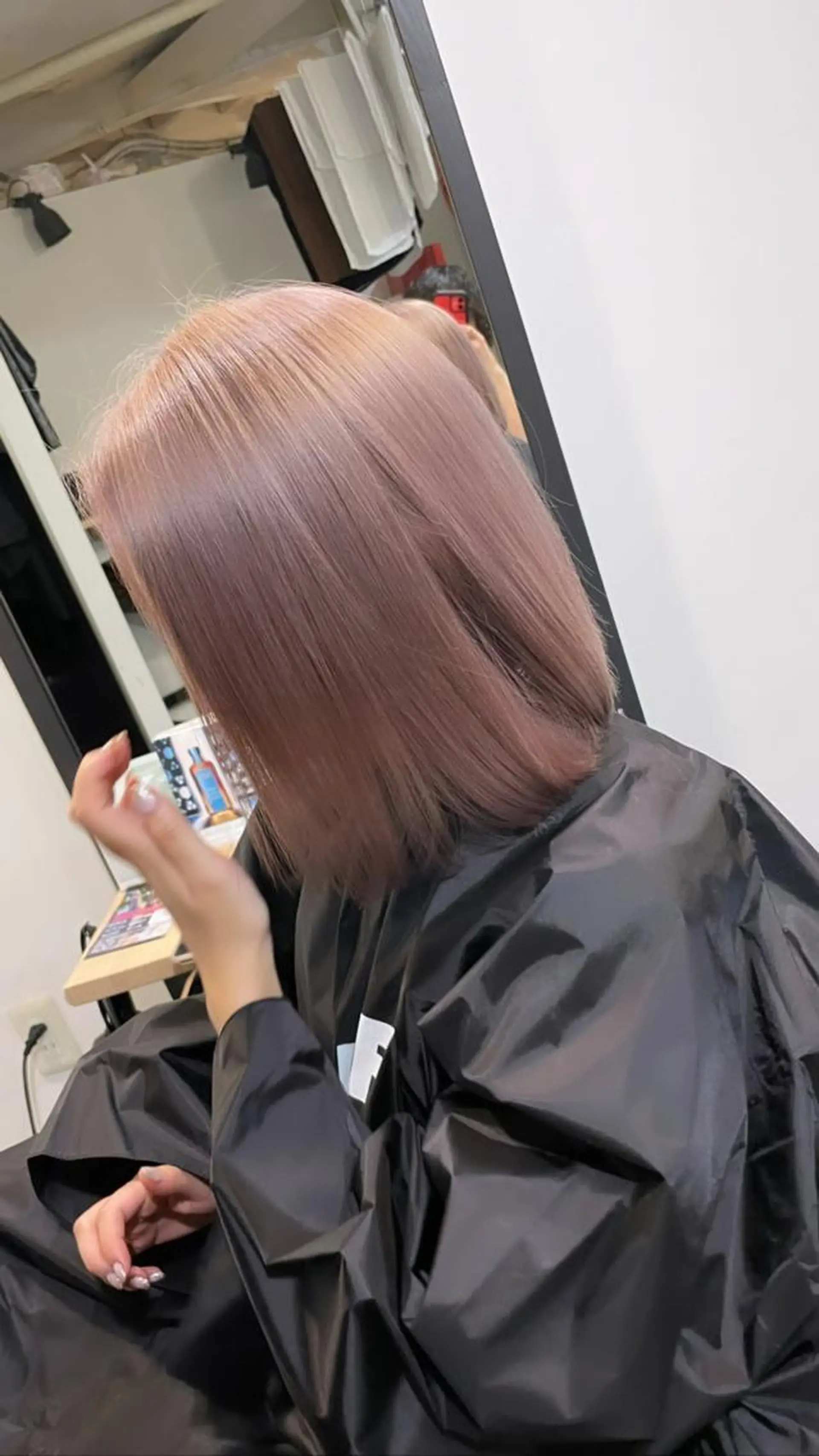 ショート カラー ラベンダーカラー カット ヘアカラー トリートメント ヘアセット 難波ブリーチカラー 伊藤洋輝のヘアスタイル