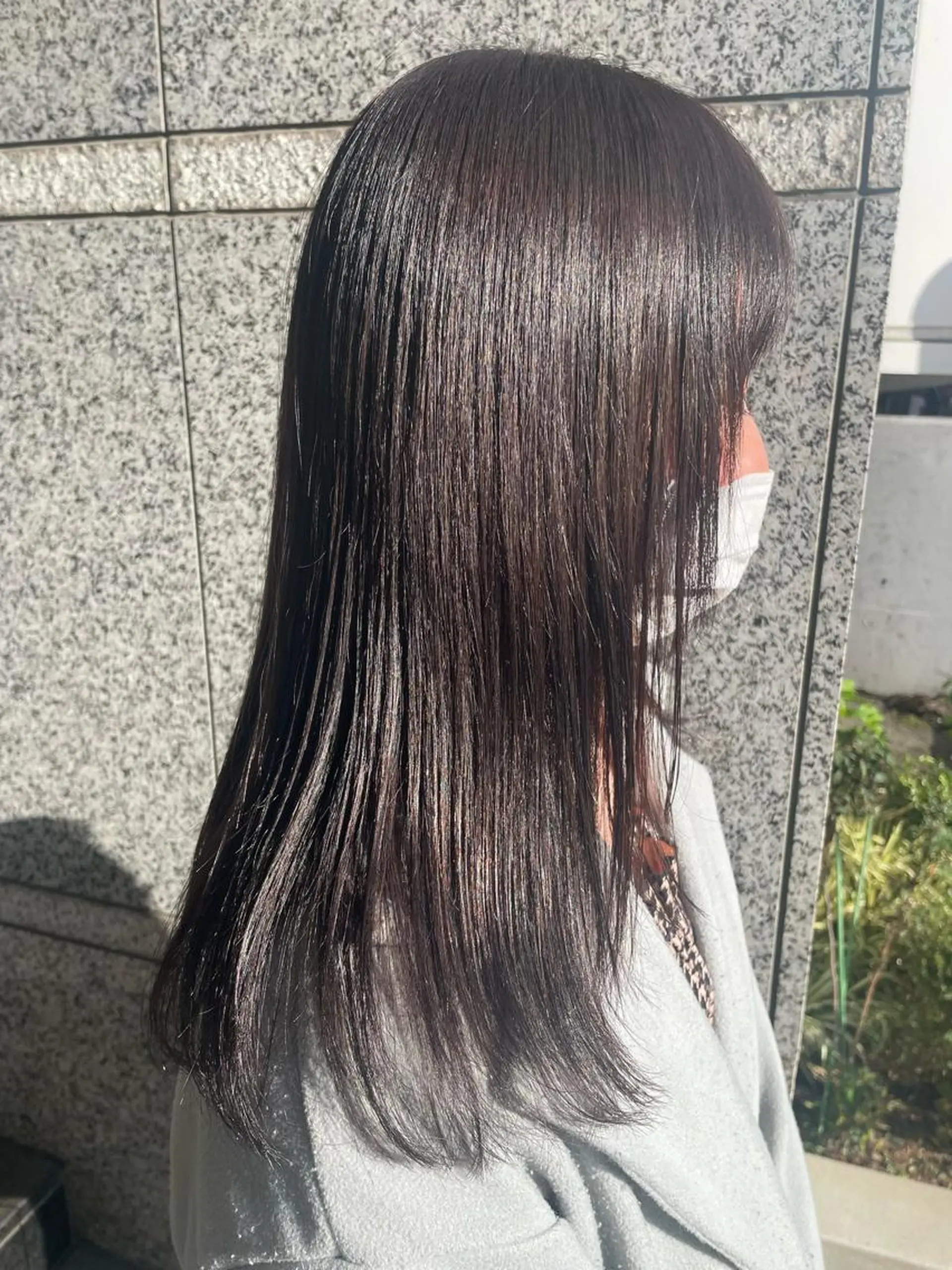 セミロング カラー グレージュ カット ヘアカラー トリートメント 弱酸性ストレート 髪質改善/小野寺のヘアスタイル