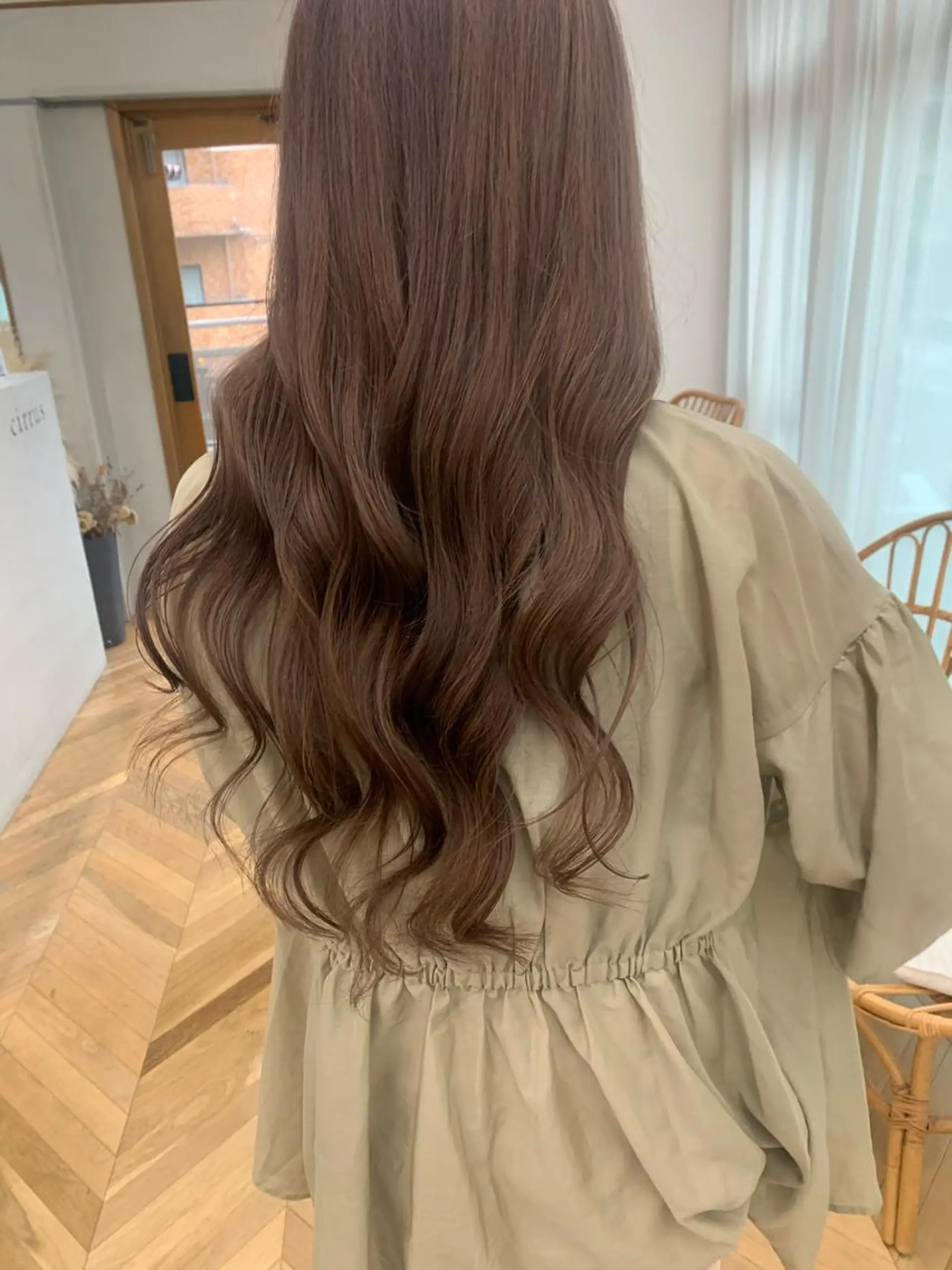 ロング カラー ヘアカラー トリートメント cirrus🕊 韓国ヘア♡山縣あかりのヘアスタイル