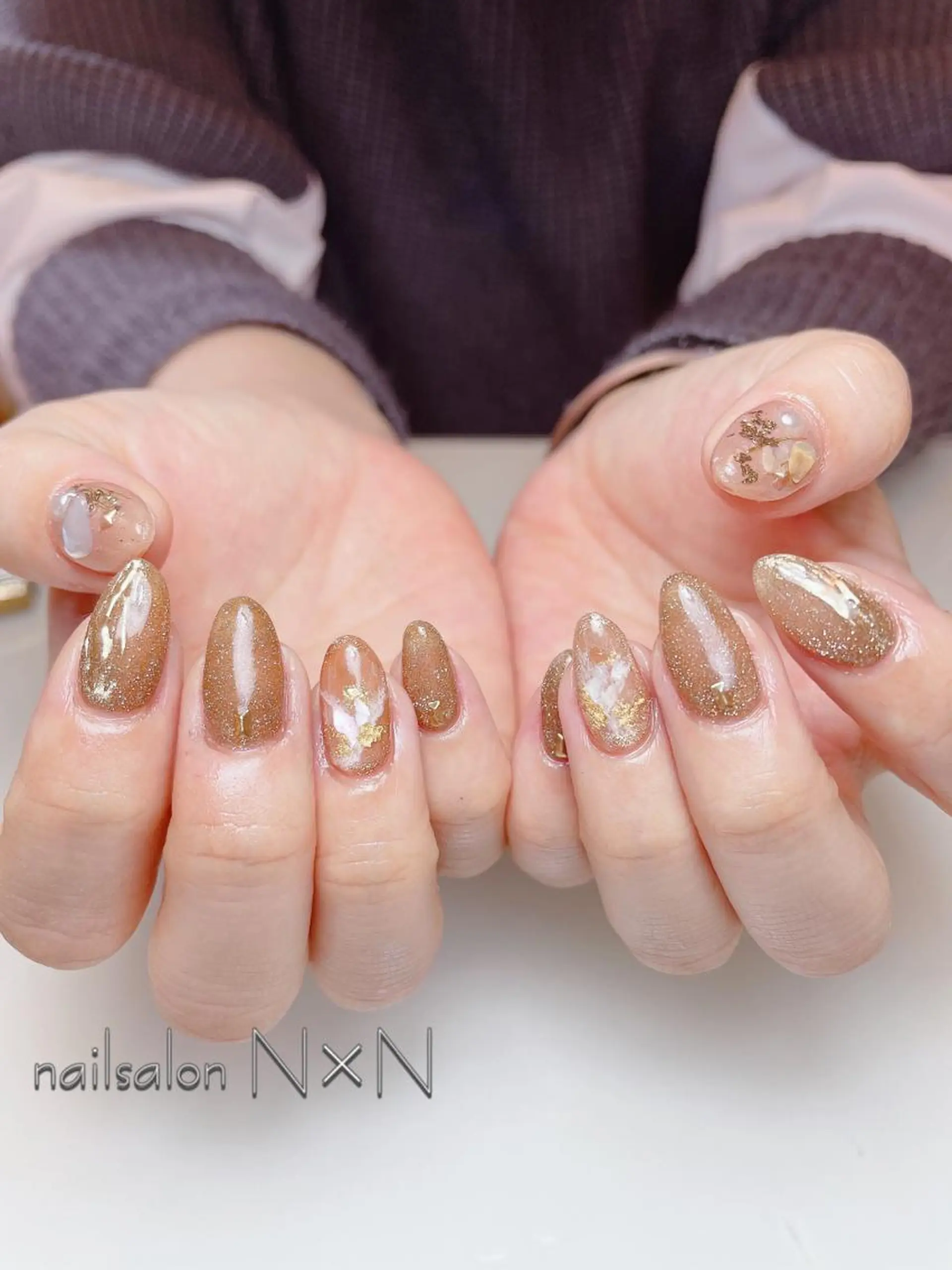 ネイル ニュアンスネイル ぷっくりネイル nail salon N×Nのネイルデザイン