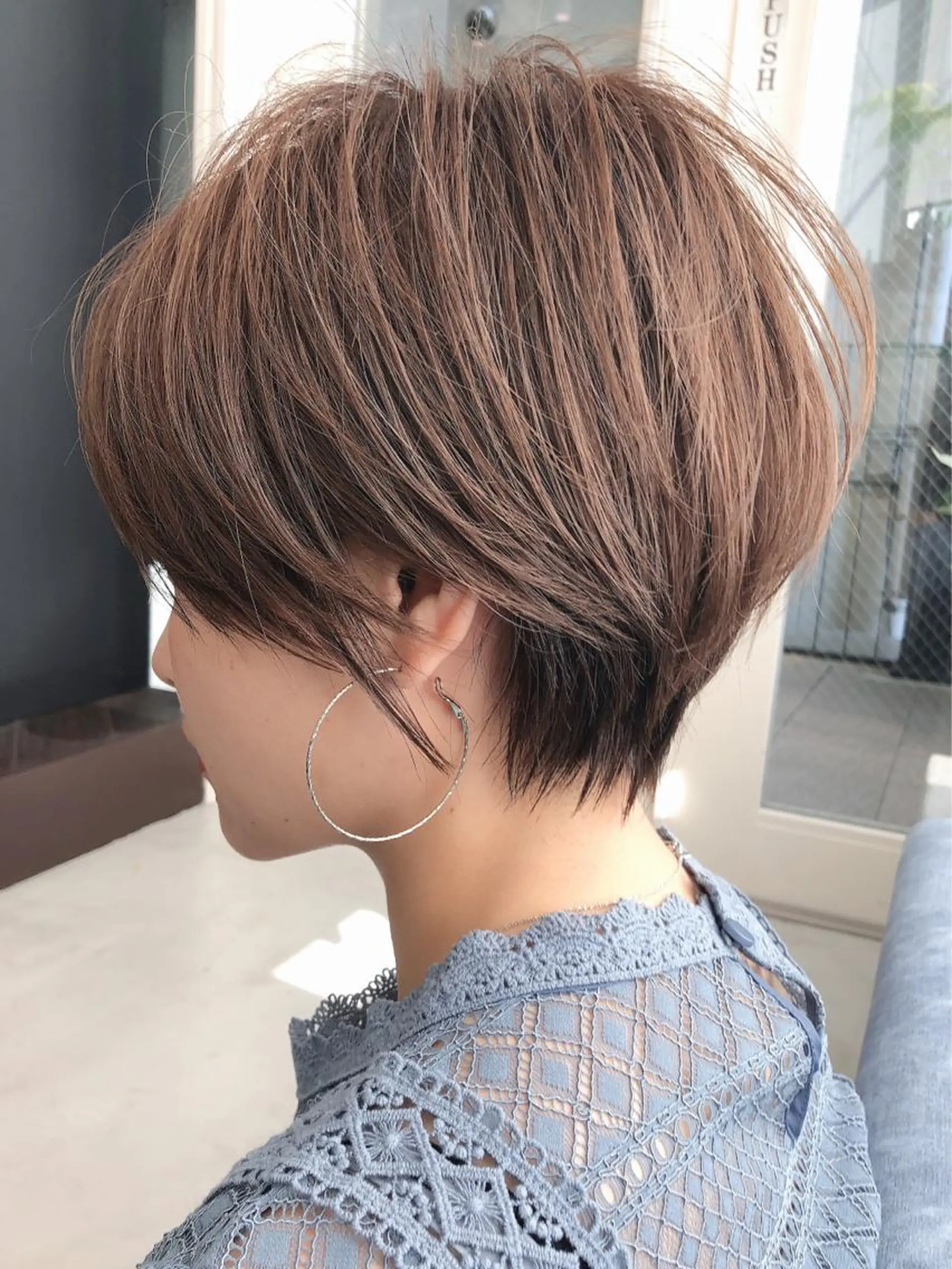 ショート ショートヘア neaf六本木所属・韓国風レイヤー ショート/犬塚 優介のヘアスタイル