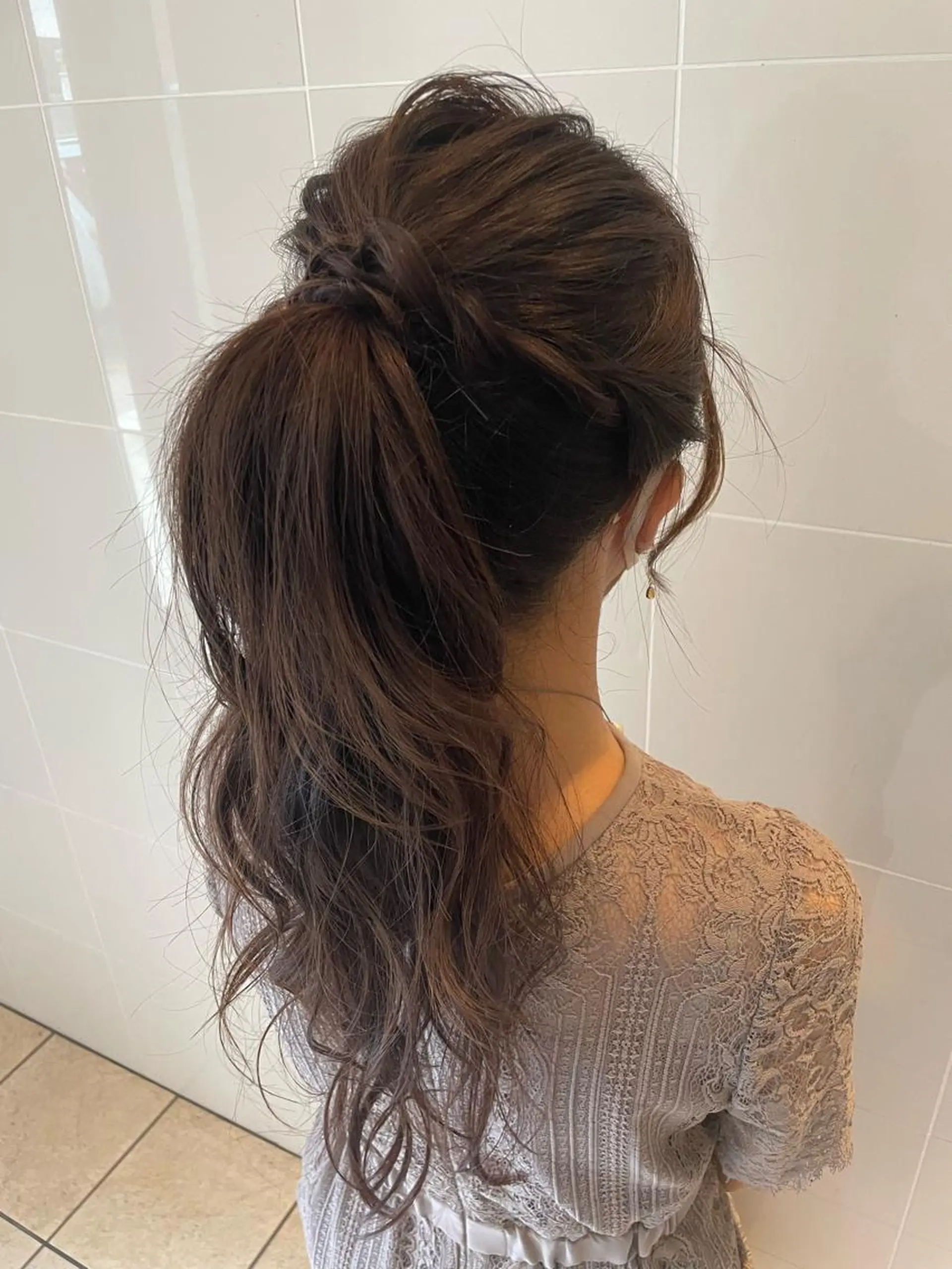 ロング ヘアアレンジ ポニーテール ヘアセット T Ayaのヘアスタイル