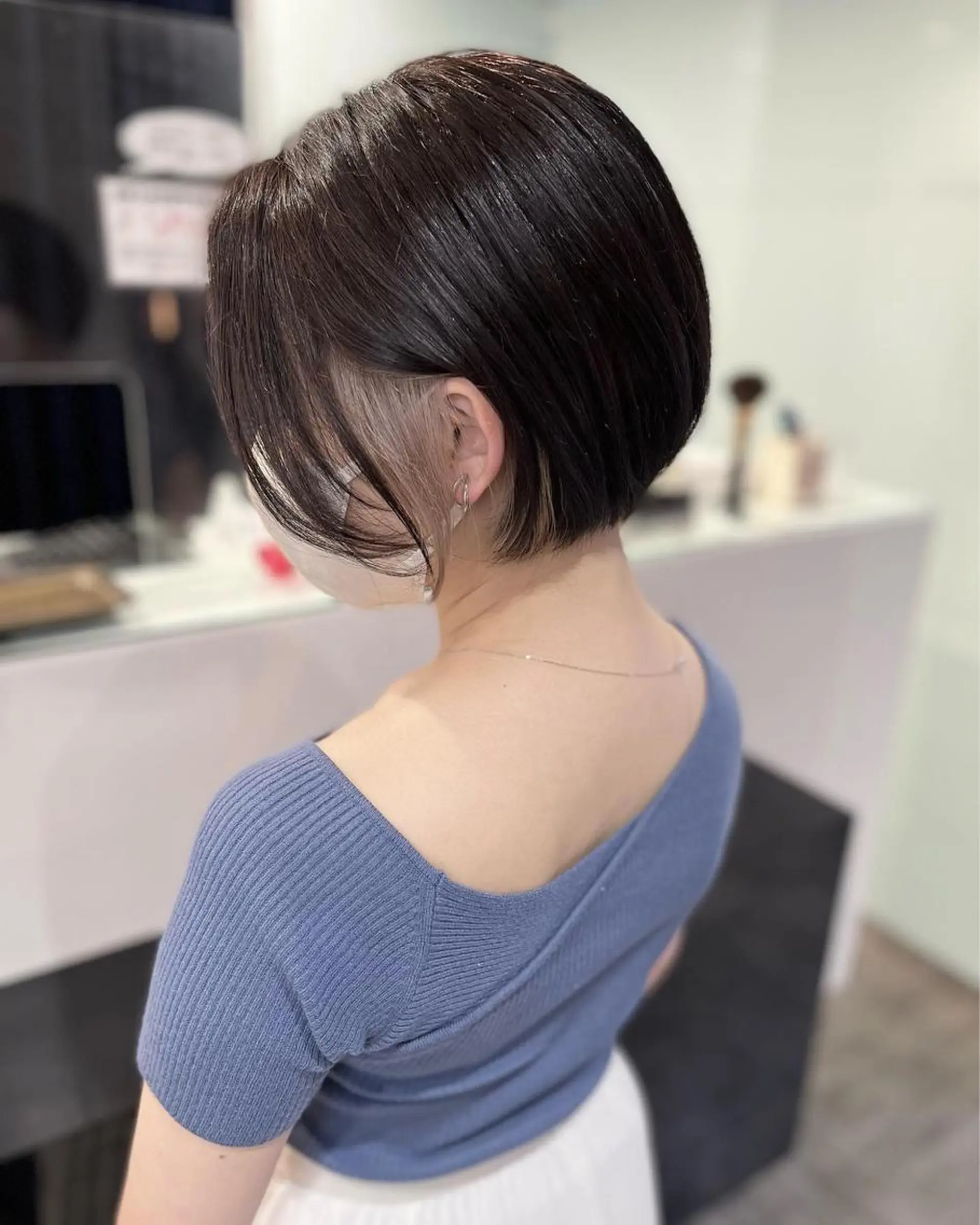 ショート カラー ブリーチ デザインカラー ハイトーンカラー 代表/岩橋 稜のヘアスタイル