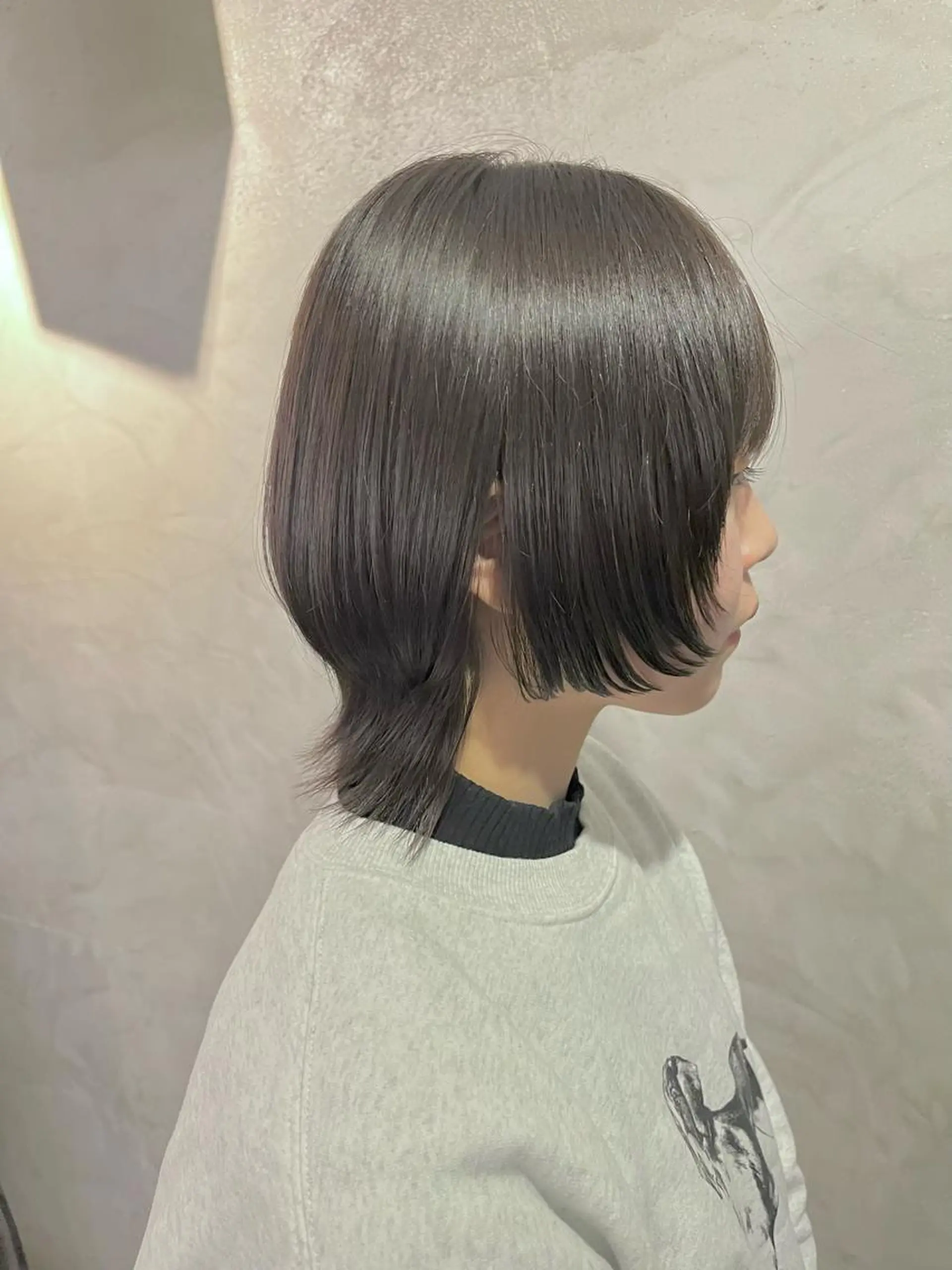 ミディアム レイヤーカット ウルフカット ウルフレイヤー FUJINO RYOのヘアスタイル