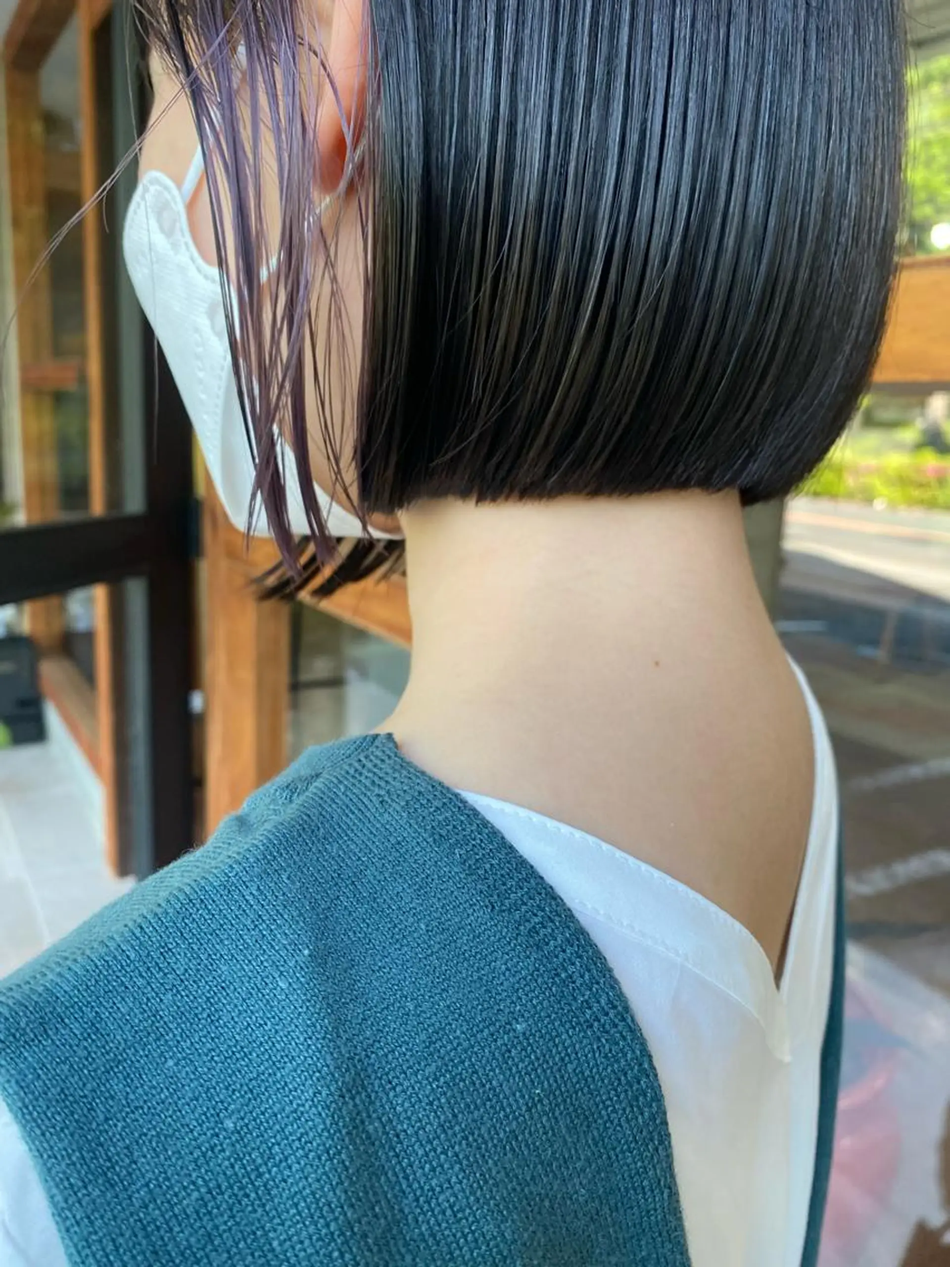 ショート カラー イヤリングカラー ヘアカラー なぎ🌿.∘[ボブ, ニュアンスカラー]のヘアスタイル