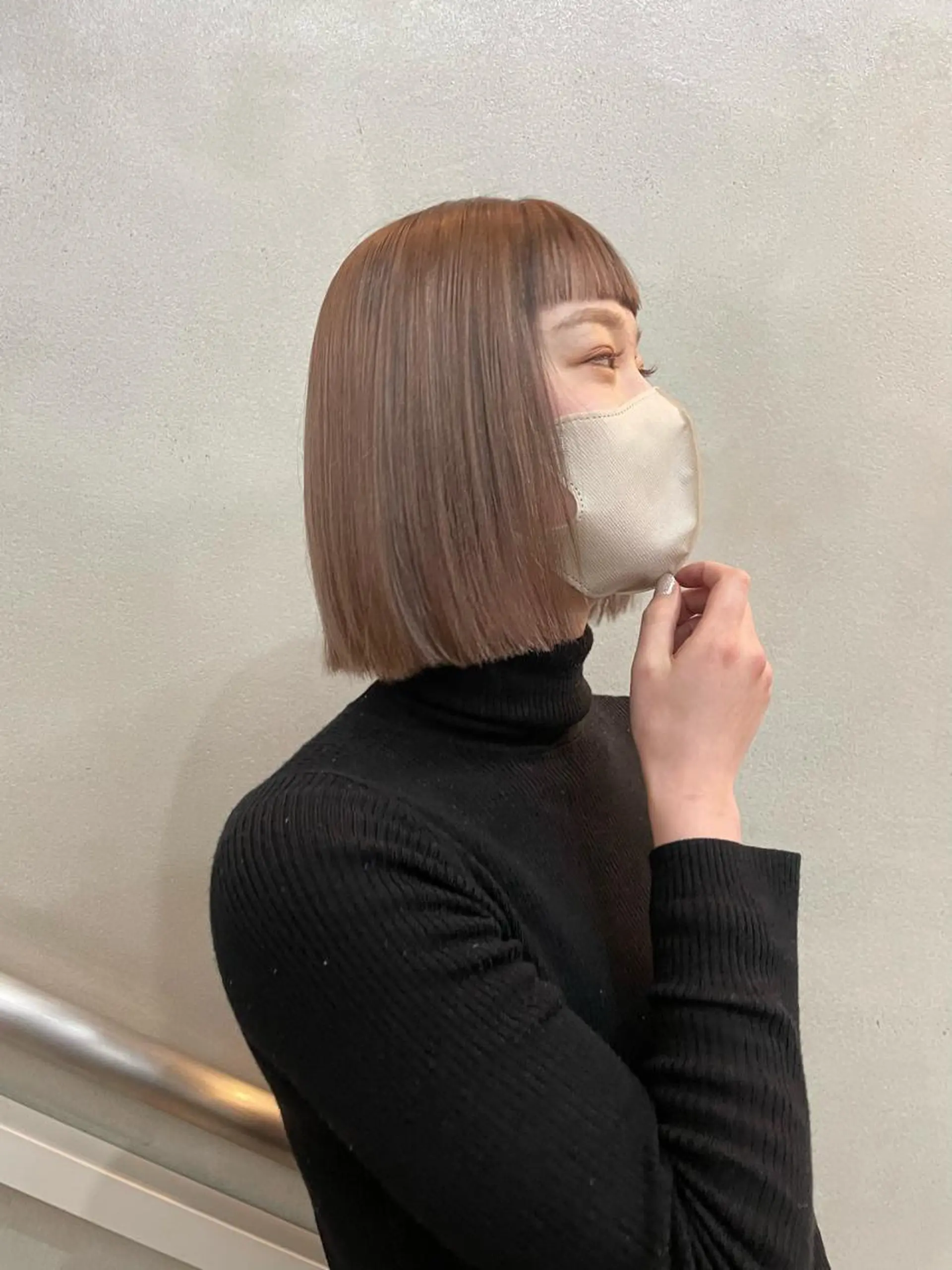 ミディアム カラー ブリーチ 佐藤 永夏のヘアスタイル