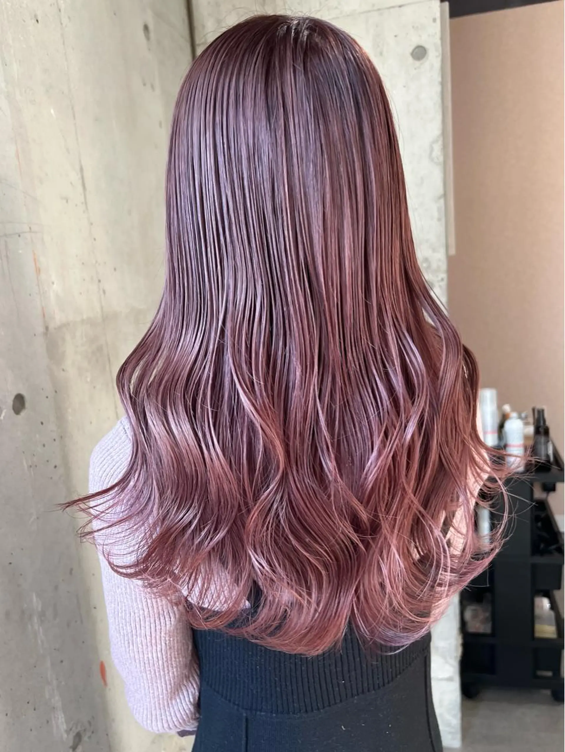 ロング カラー バレイヤージュ ブリーチ ケアブリーチ ハイライトカラー インナーカラー lani 天神大名/ブリーチのヘアスタイル