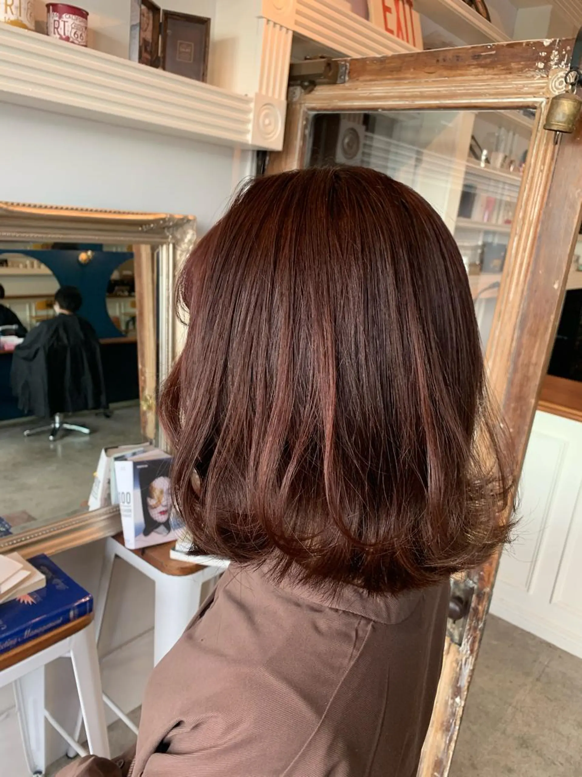 ミディアム ヘアカラー トリートメント ヘッドスパ ヘアセット 大宮/山口 竣也のヘアスタイル