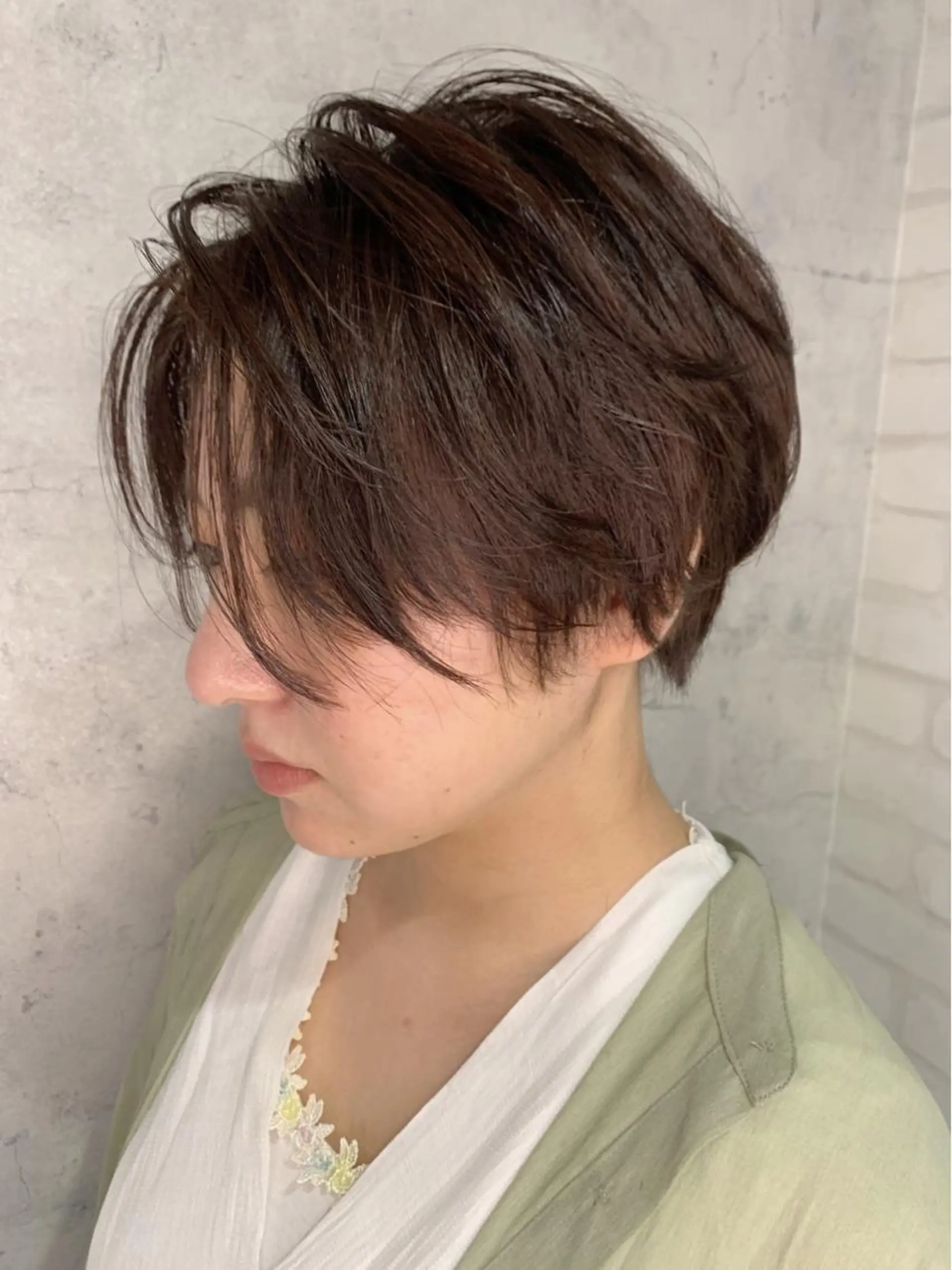 ショート カラー ハンサムショート ショートヘア バレイヤージュ KAZUMAのヘアスタイル