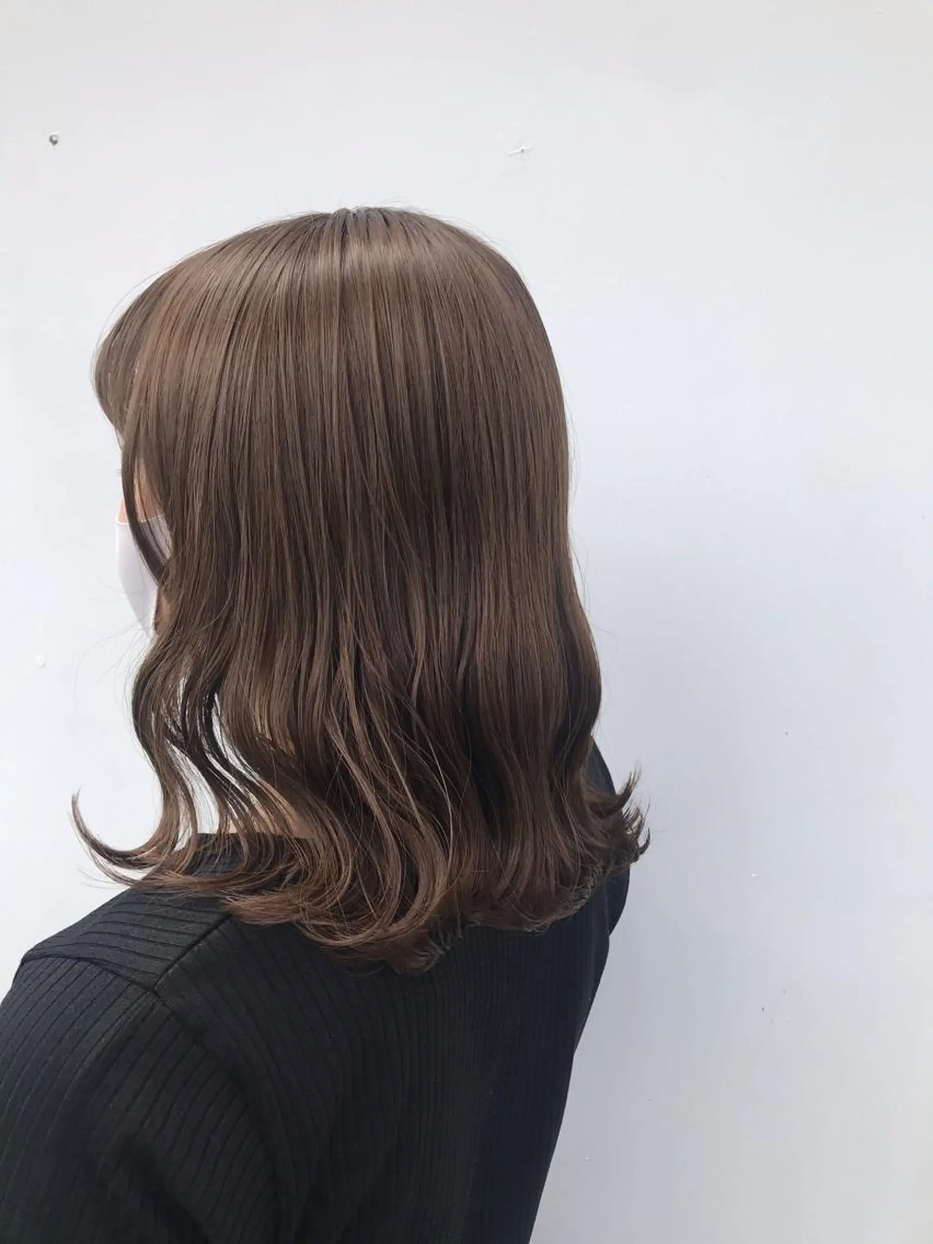 ミディアム カット ヘアカラー 下條 真のヘアスタイル