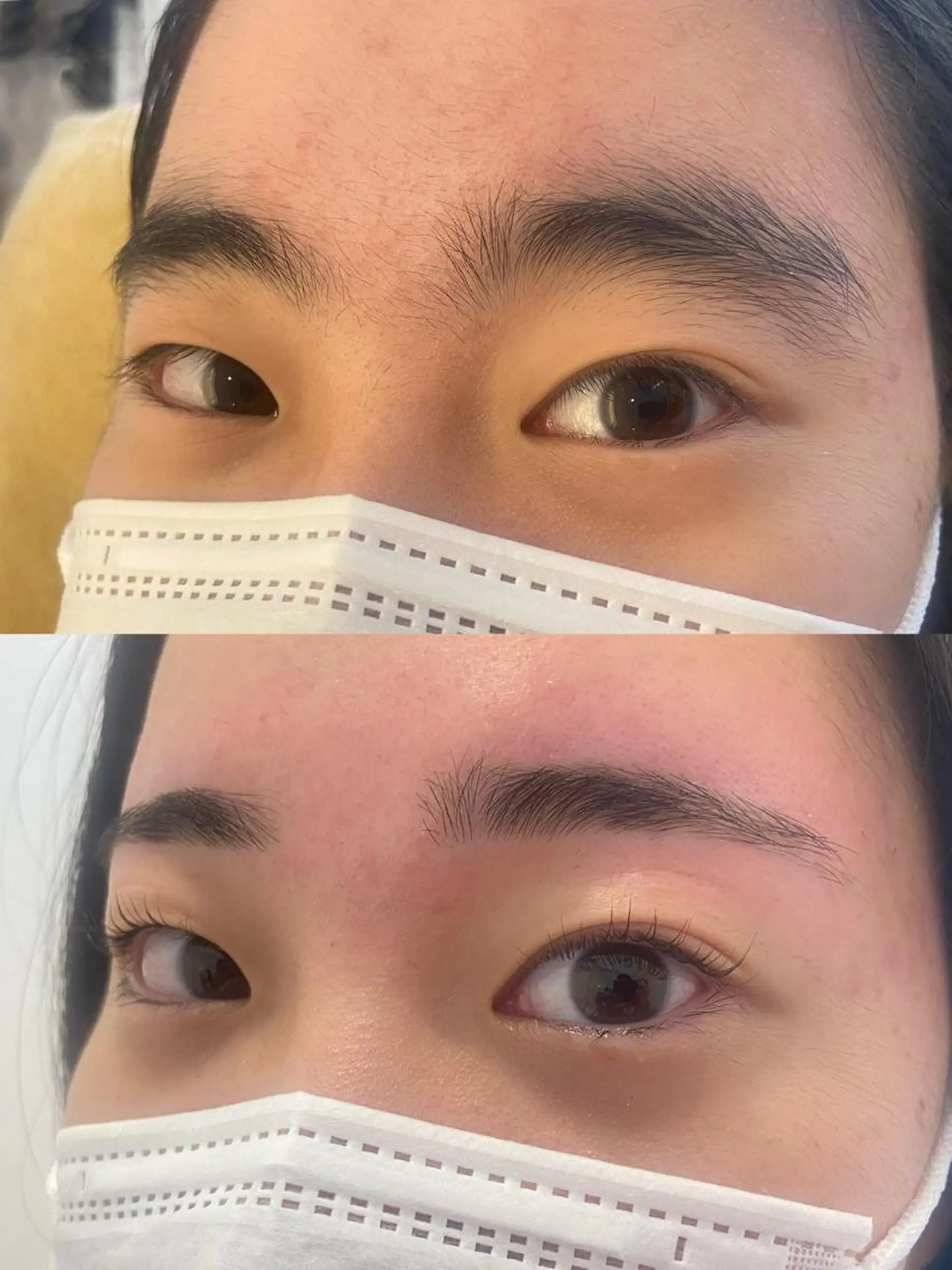 マツエク・マツパ アイブロウ ナチュラル 一重×まつ毛パーマ 前田 梨沙👀✨のマツエク・マツパデザイン