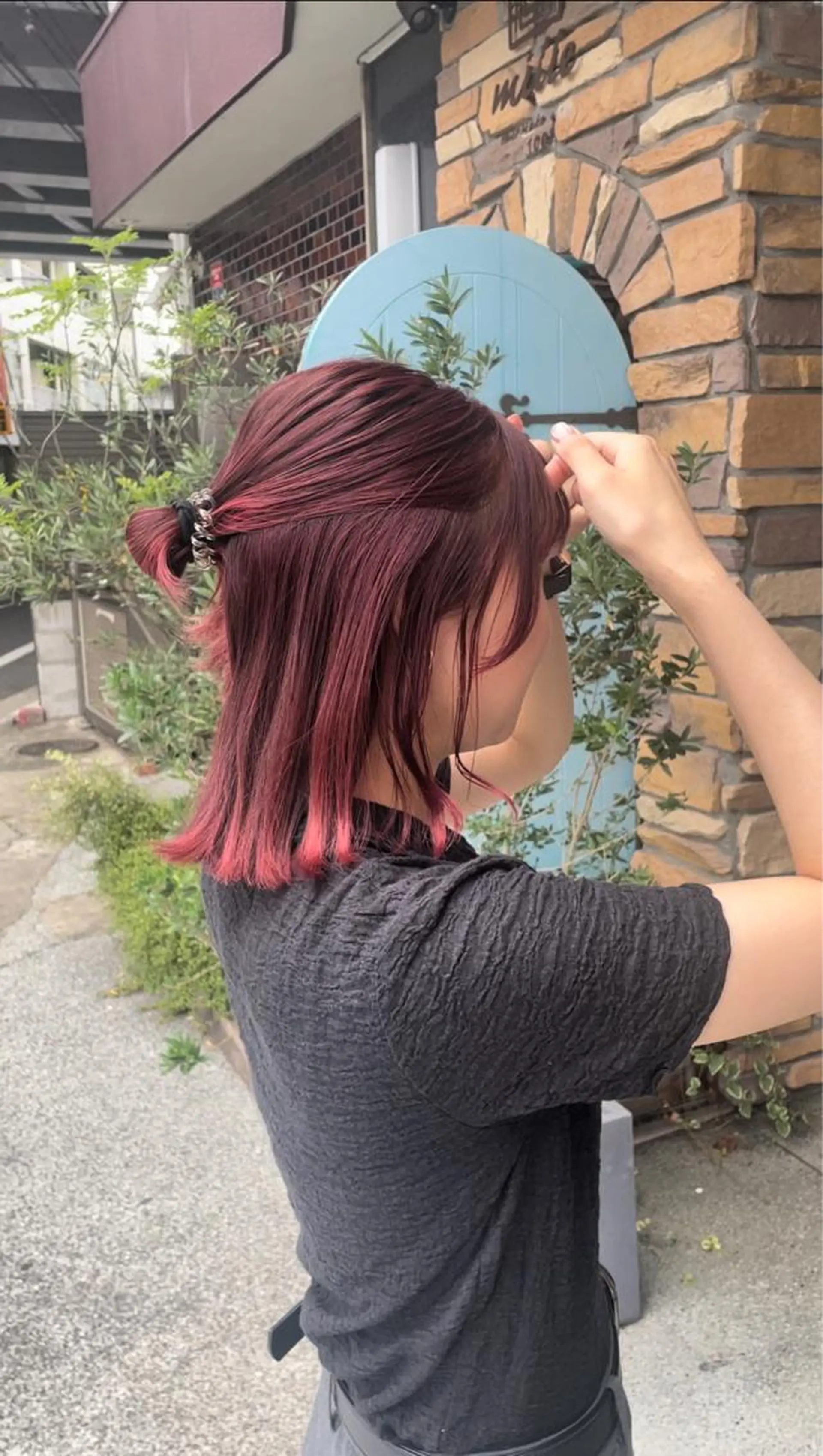 カラー ブリーチ/暖色カラー 🎀オビツメイのヘアスタイル