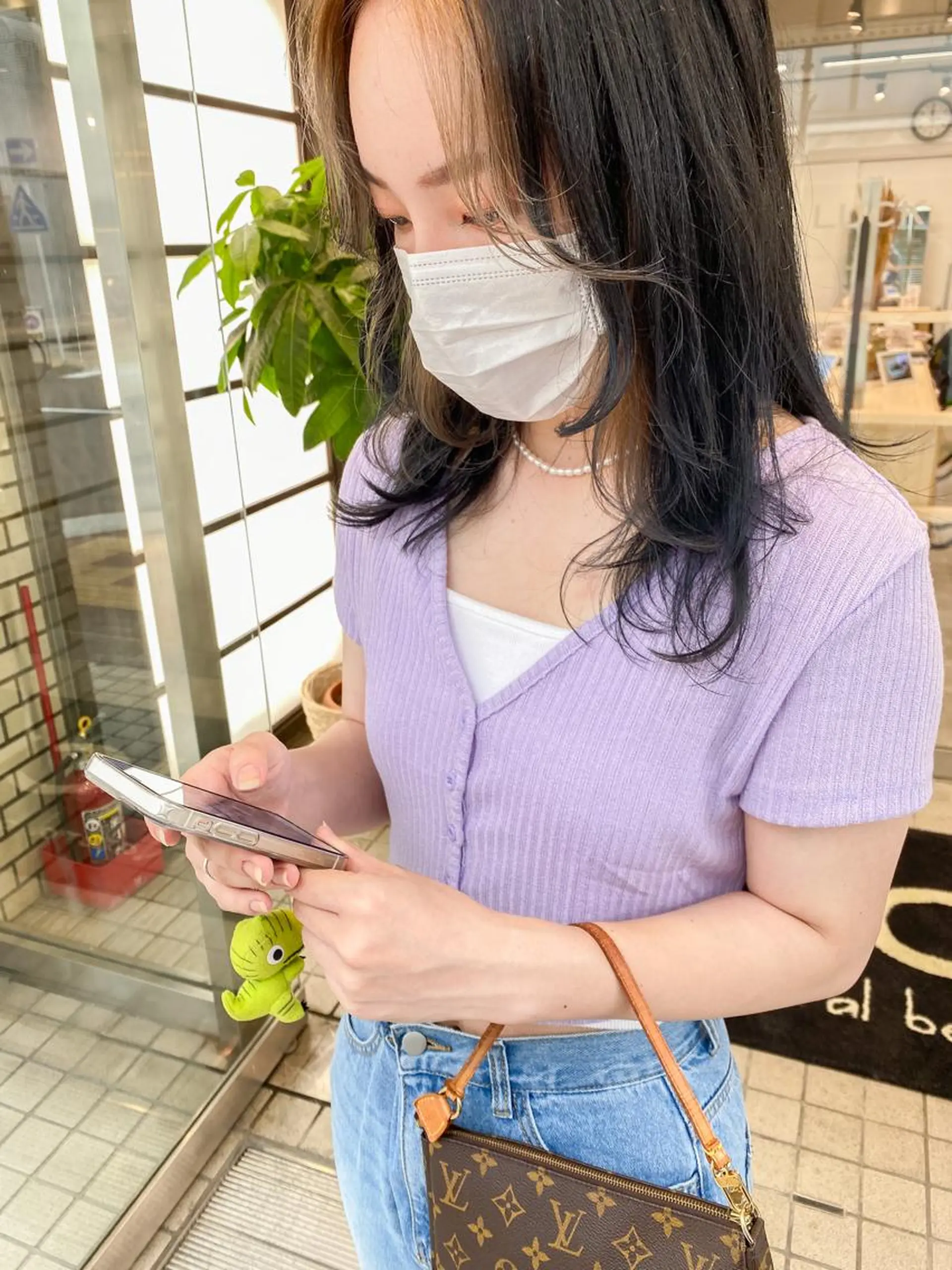 ミディアム カラー 韓国風デザイン 💐MIZUKI💐のヘアスタイル