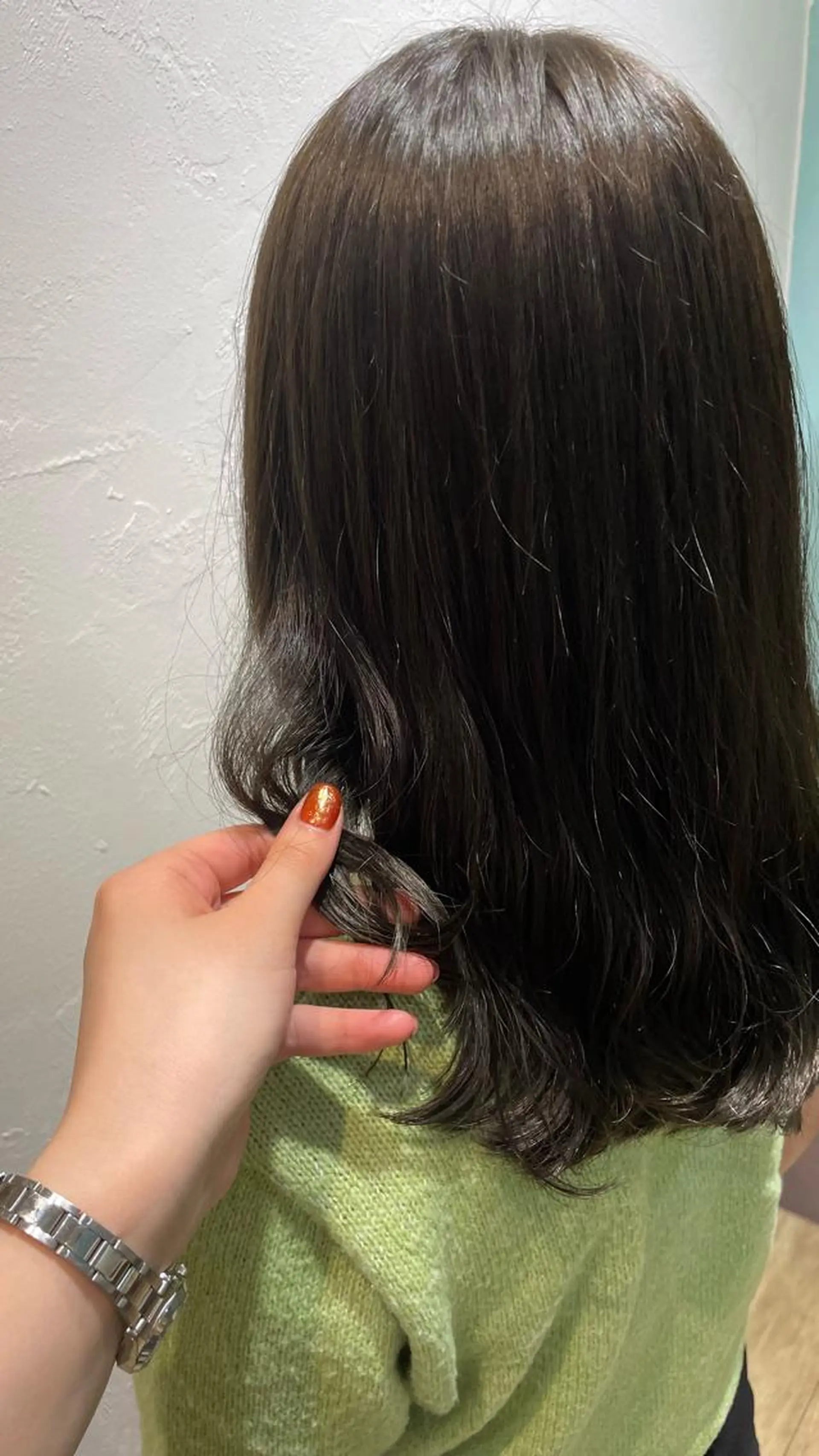 ミディアム カラー 透明感カラー オリーブカラー 是永 コレナガのマツエク・マツパデザイン